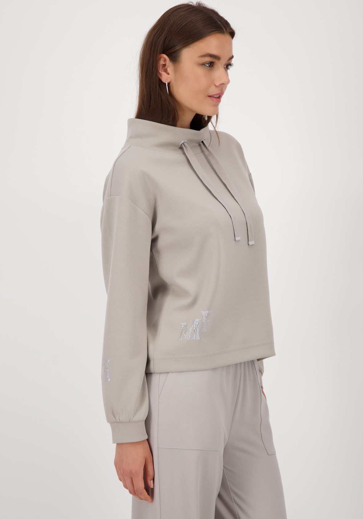 Monari Sweatshirt met sieraaddetail