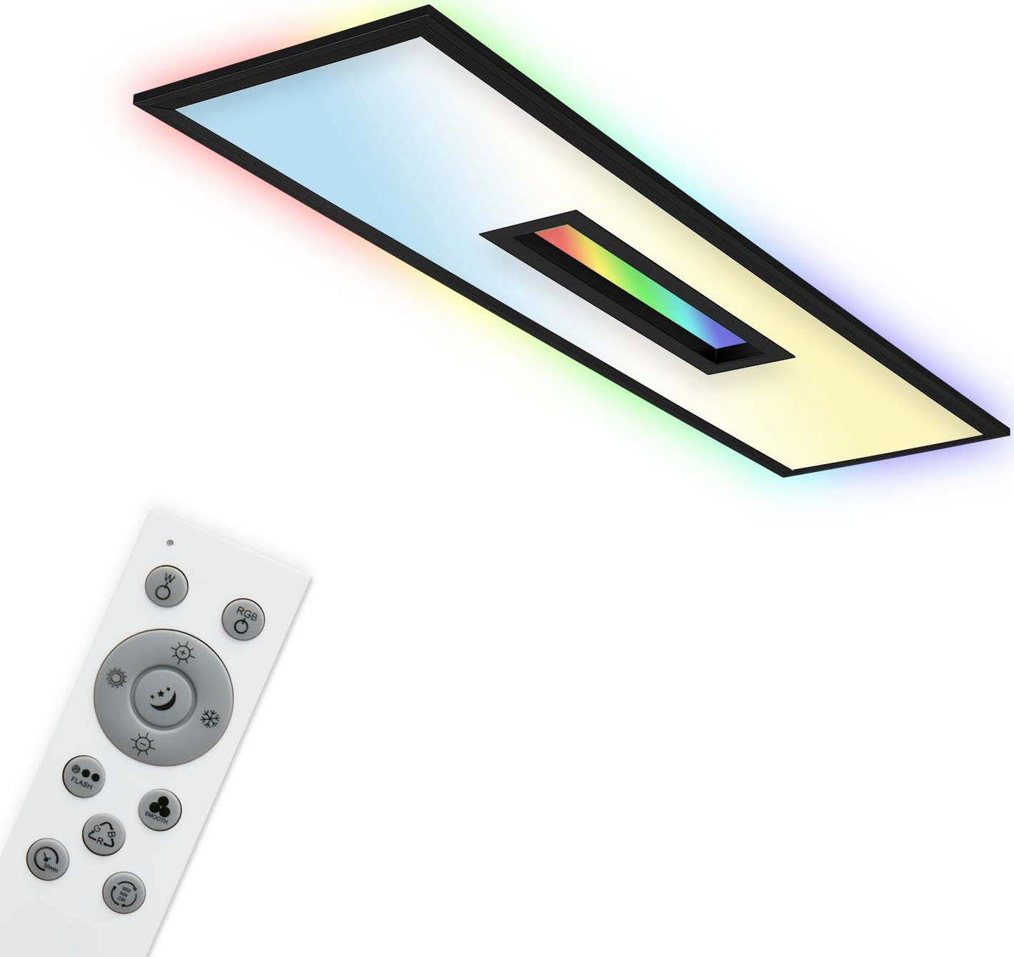 Telefunken Led-paneel 319605TF CENTERBACK Plafondlamp, RGB, backlight, CCT, inclusief afstandsbediening, dimbaar