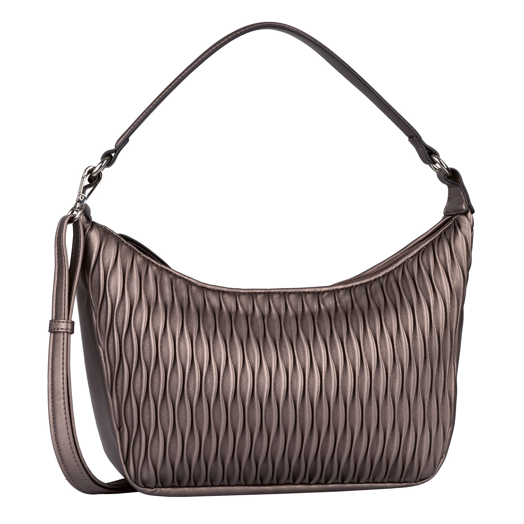 Gabor Hobo-tas Dyana van zacht materiaal, zorgvuldig in golvende look gesmokt