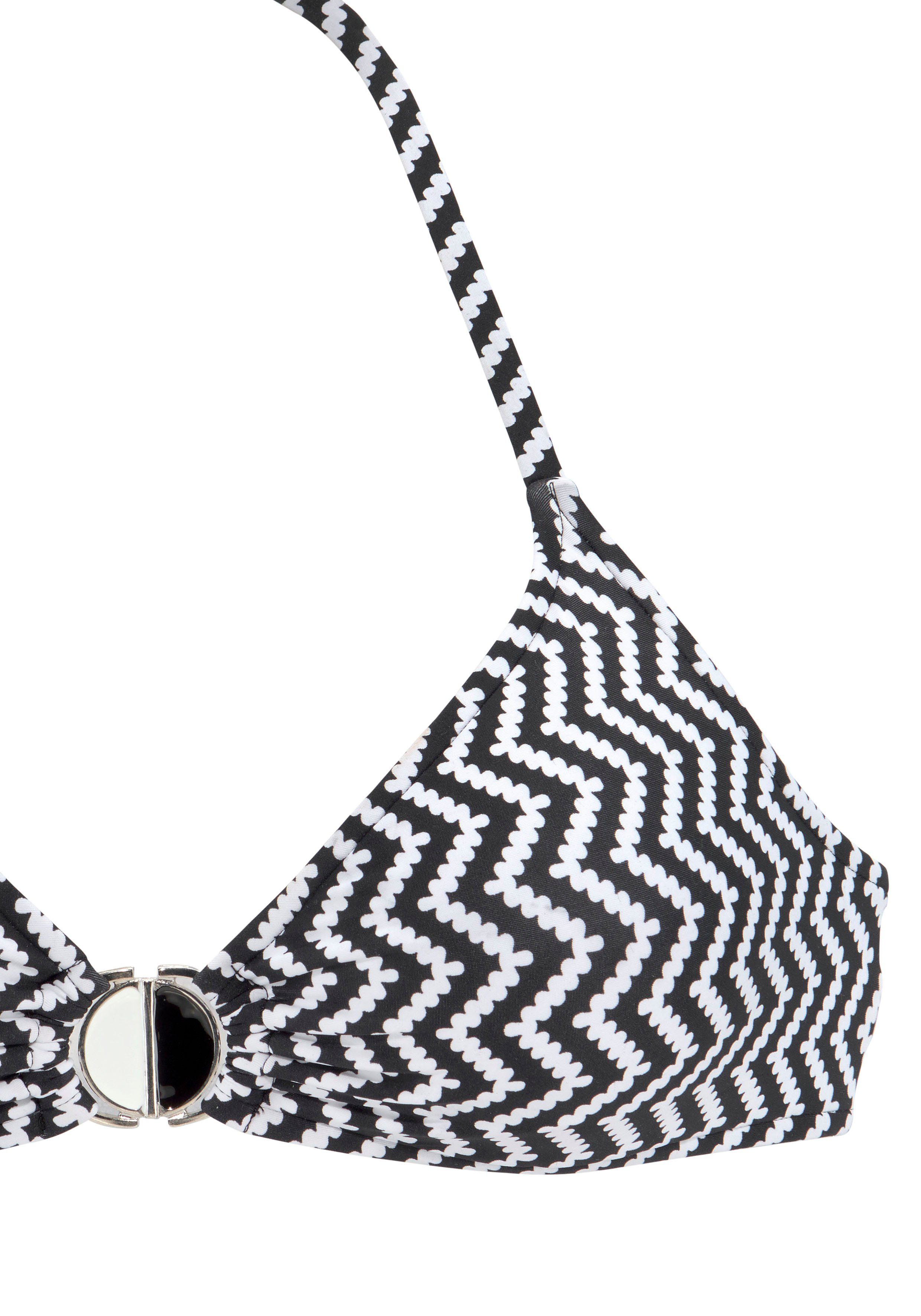 Jette Joop Triangelbikini met modieuze print en accessoires