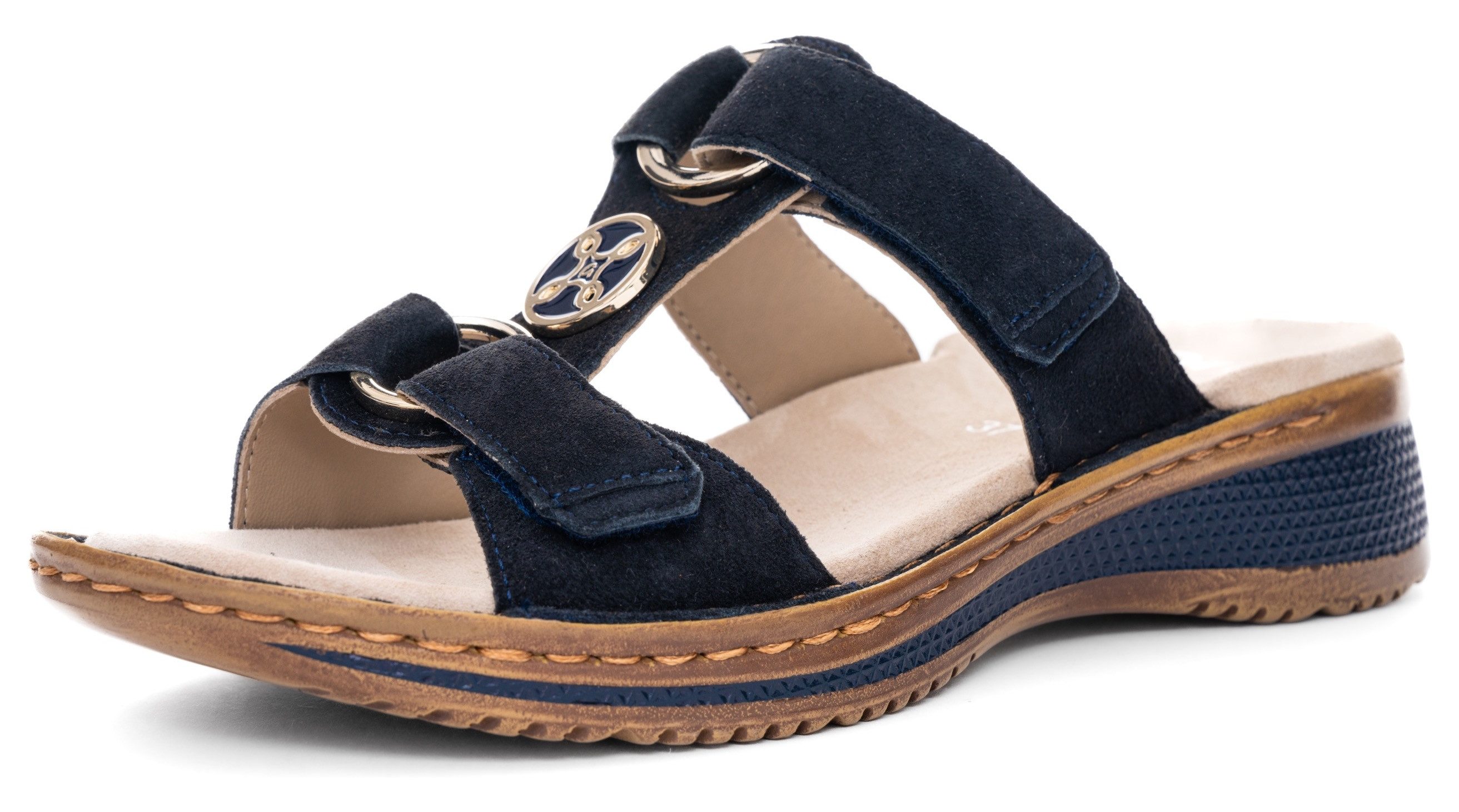 Ara Slippers Hawaï sleehak, zomerschoen, pantoffels met klittenband