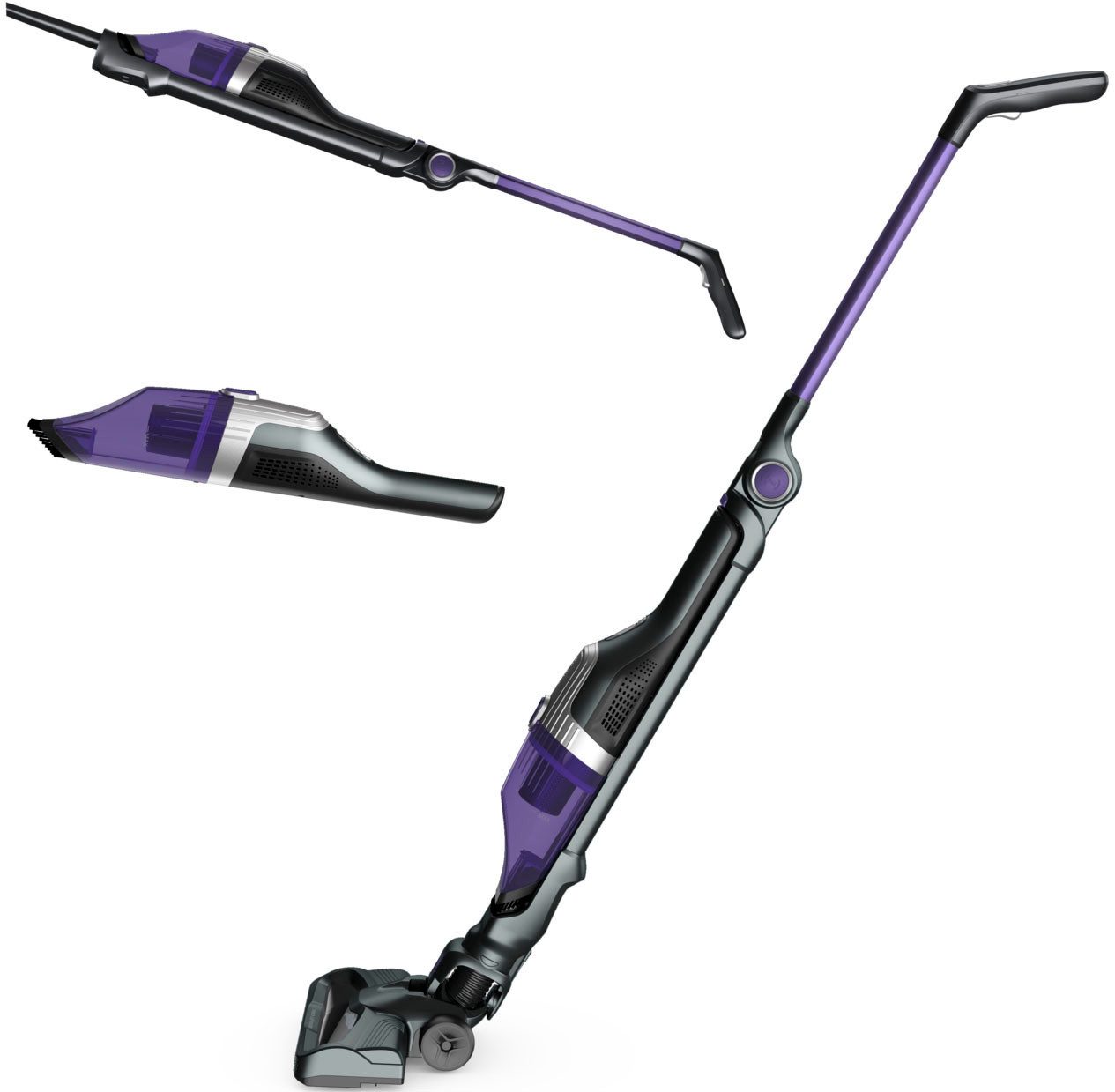 Rowenta Accu-kruimeldief en -stofzuiger Xtrem Compact, licht, zeer compact, flexibele scharnier, lange accuduur