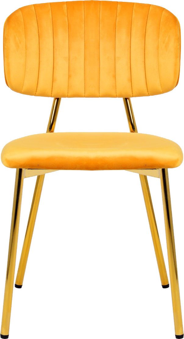 Kayoom Stoel Giselle 125 2-delige set, onderhoudsvriendelijke fluwelen bekleding met armleuningen, goudkleurige frame van roestvrij staal, fluwelen bekleding, decoratieve stiksels (set, 2 stuks)