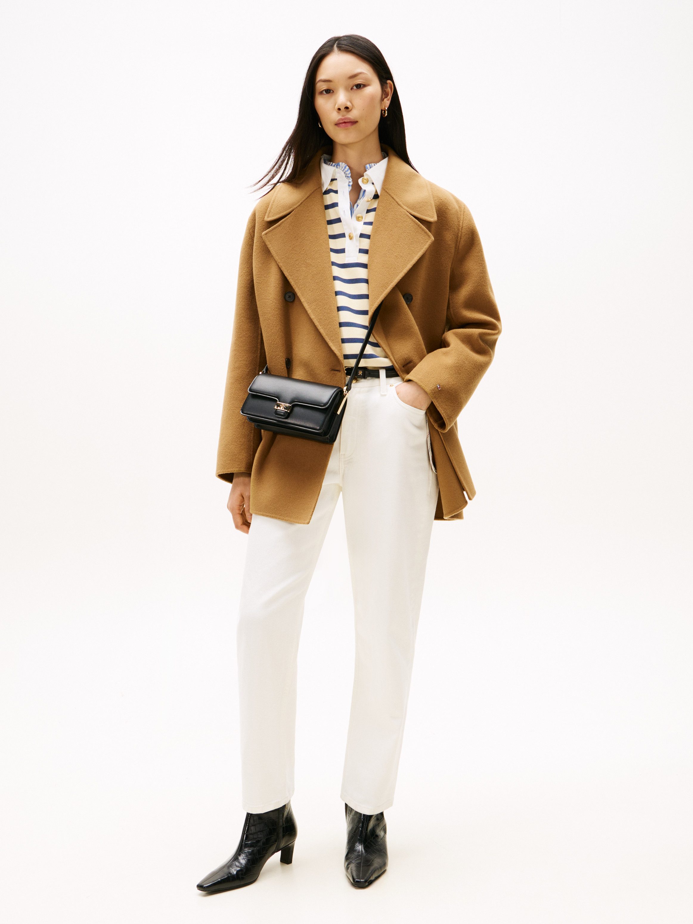 Tommy Hilfiger Korte jas DF WOOL BLEND REG PEACOAT