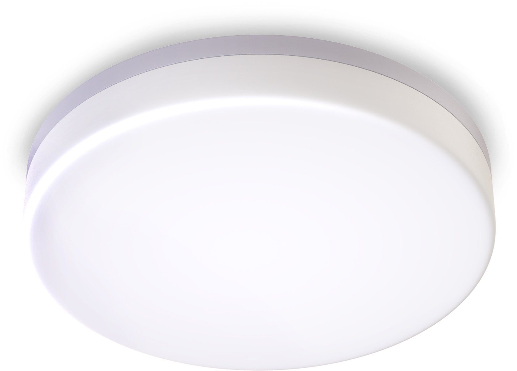 B.K.Licht Led-plafondlamp Plafondlamp, 13W, badkamerlamp, lamp IP54, inclusief 13W 1500lm
