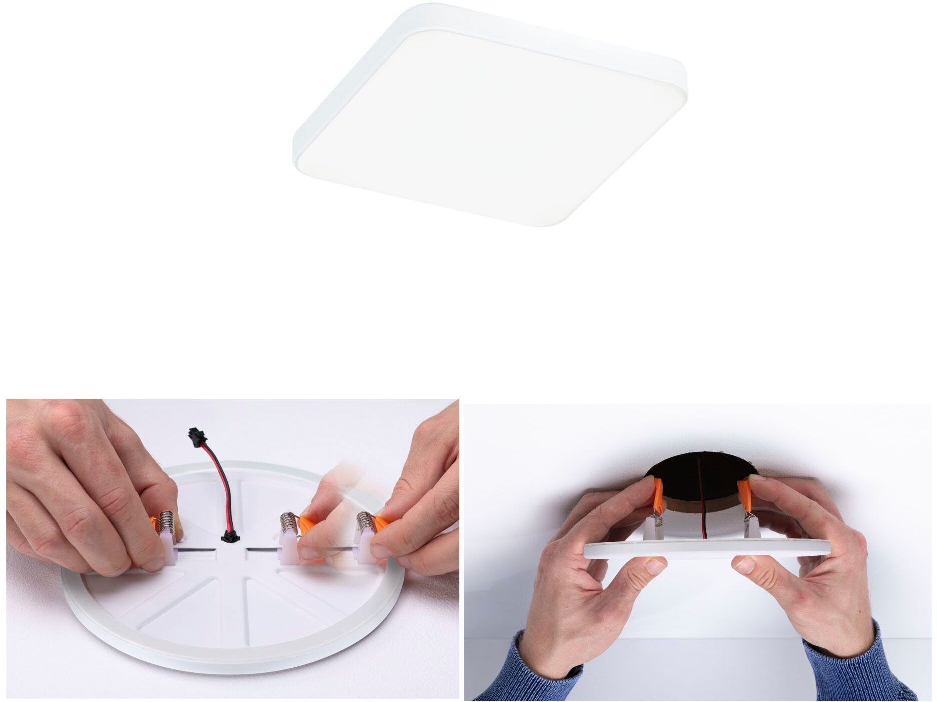 Paulmann Ledinbouwlamp VariFitVeluna Edge IP44 vierkant 90x90mm 500lm 4000K (1 stuk)