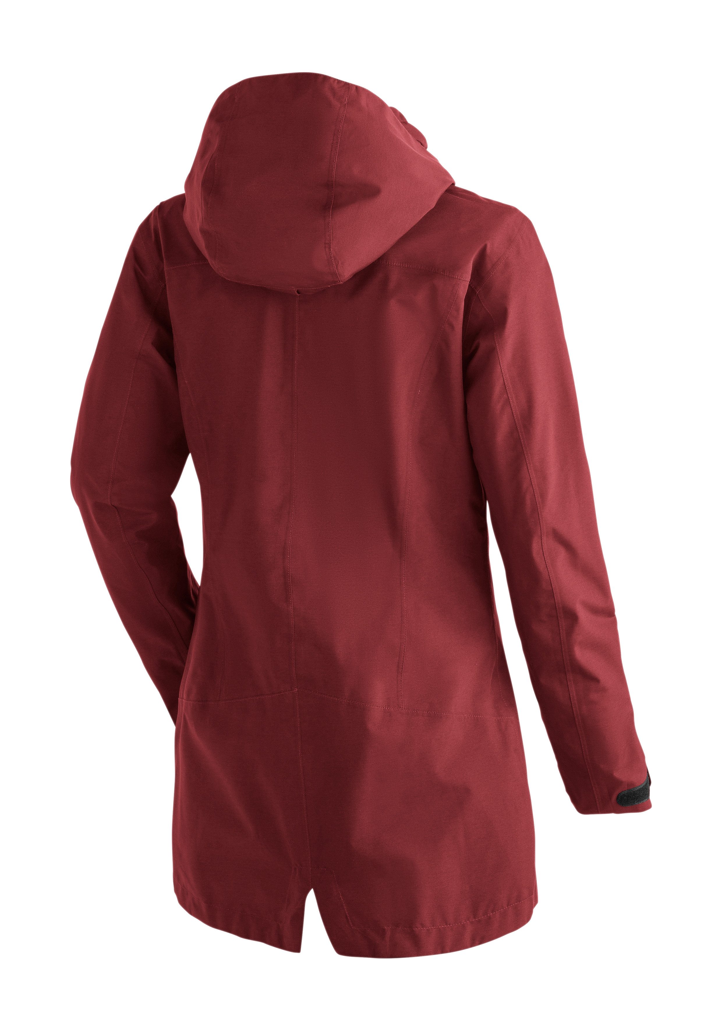 Maier Sports Outdoorjack Perdura rec W Dames functionele mantel, waterdichte mantel met capuchon, wandeljas