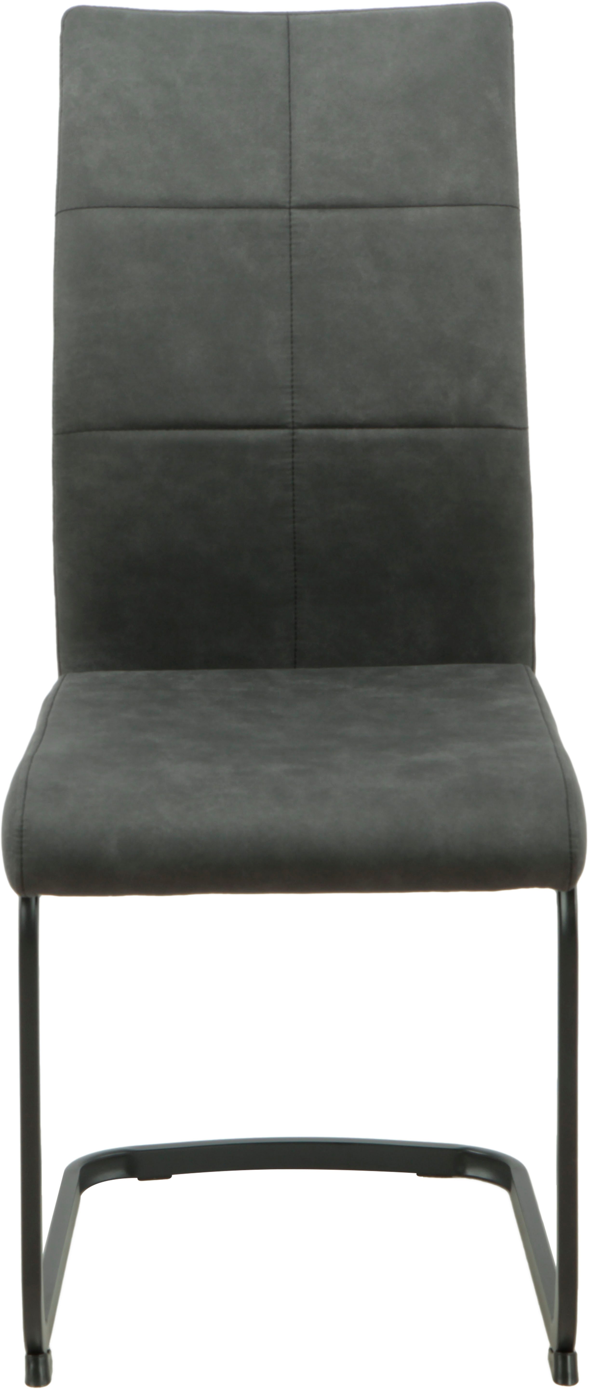 HELA Eethoek Spree Eettafel 140x90 cm met dikke rand, microvezel bekleding(4-delig)