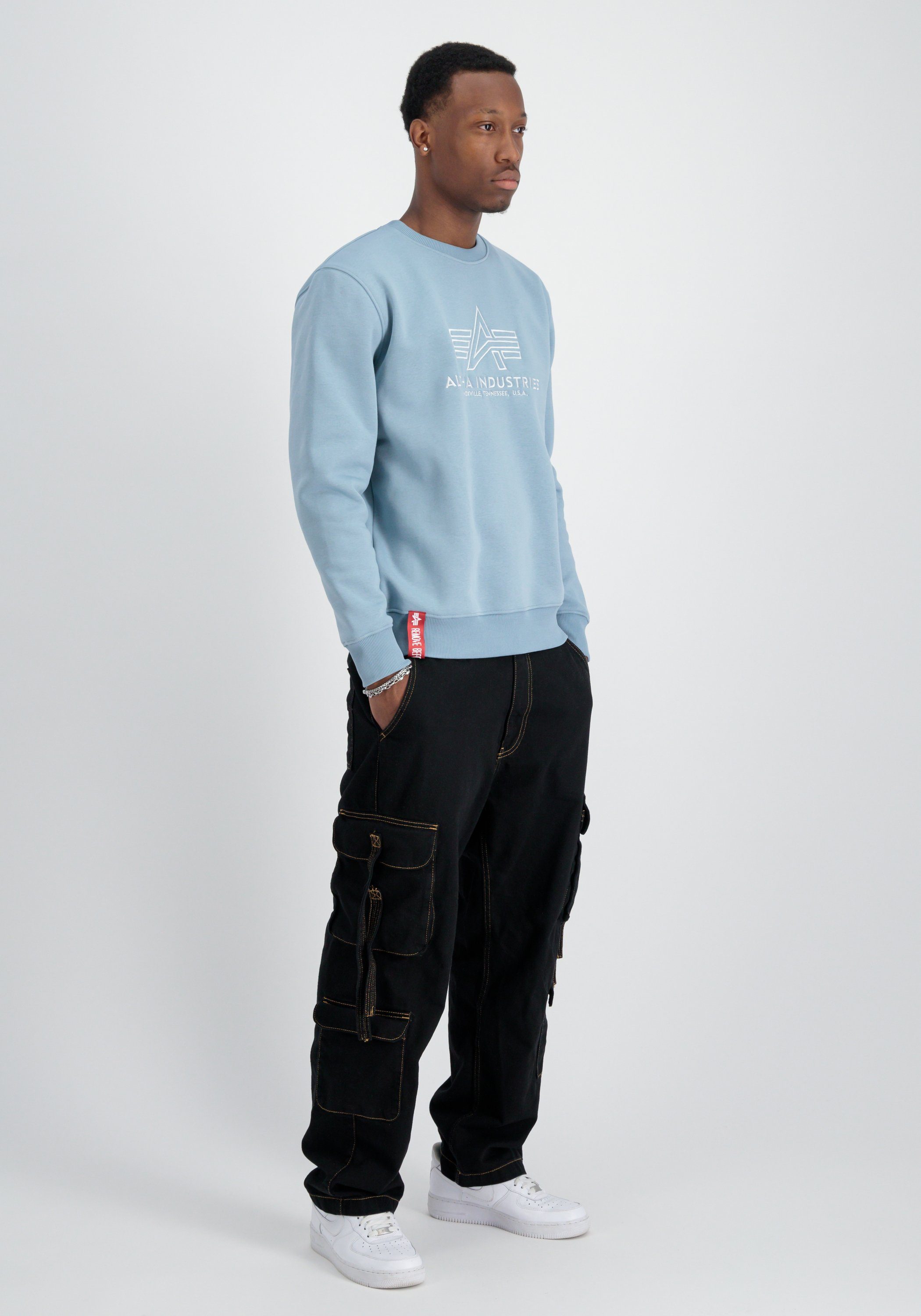 Alpha Industries Sweater Alpha Industries Men - Sweatshirts Basic Sweater Embroidery