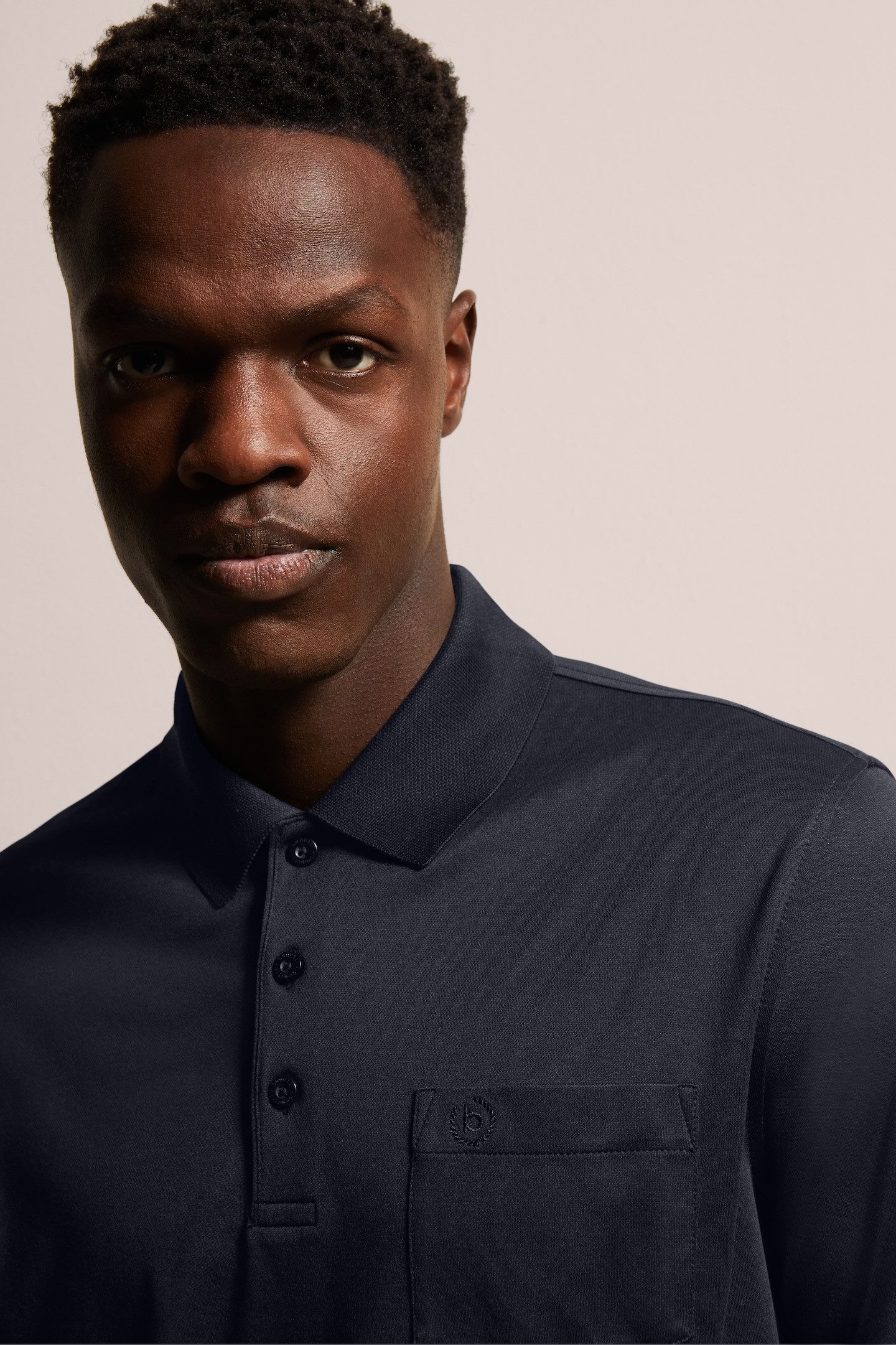 Bugatti Poloshirt met lange mouwen