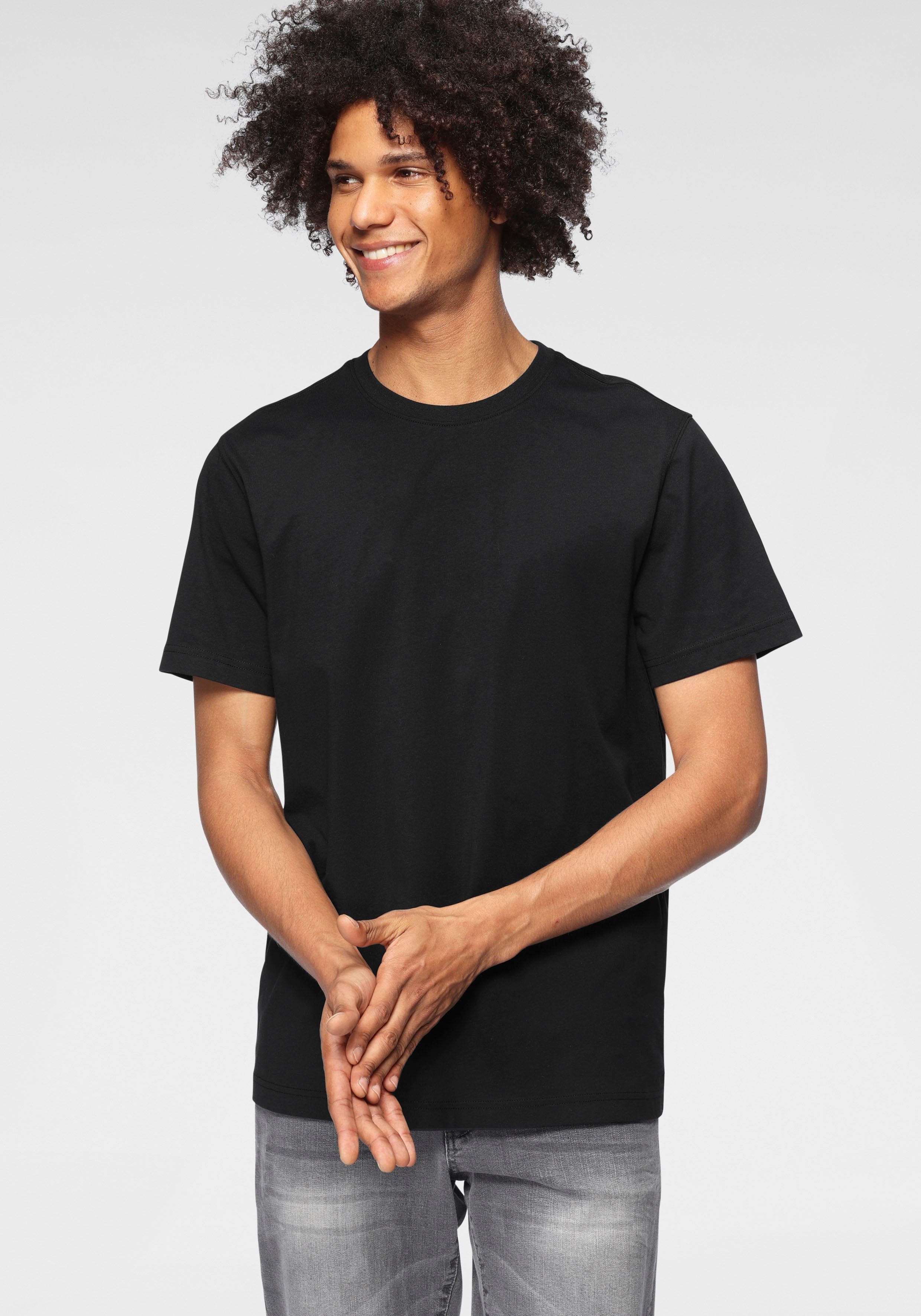 OTTO products T-shirt GOTS-gecertificeerd – van bio-katoen Korte mouwen, basic, van single jersey, van 100% katoen