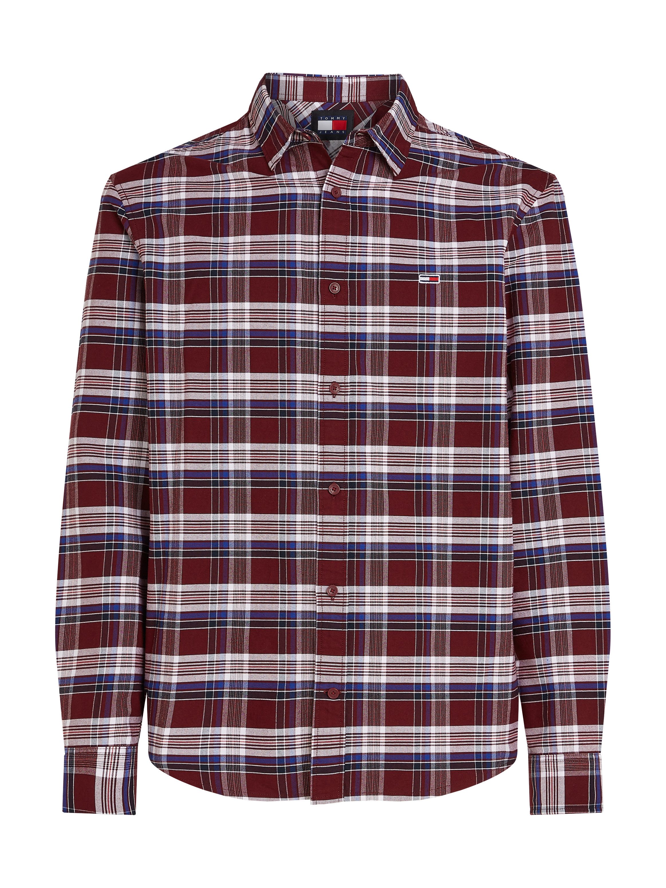 TOMMY JEANS Geruit overhemd TJM REG OXFORD CHECK SHIRT