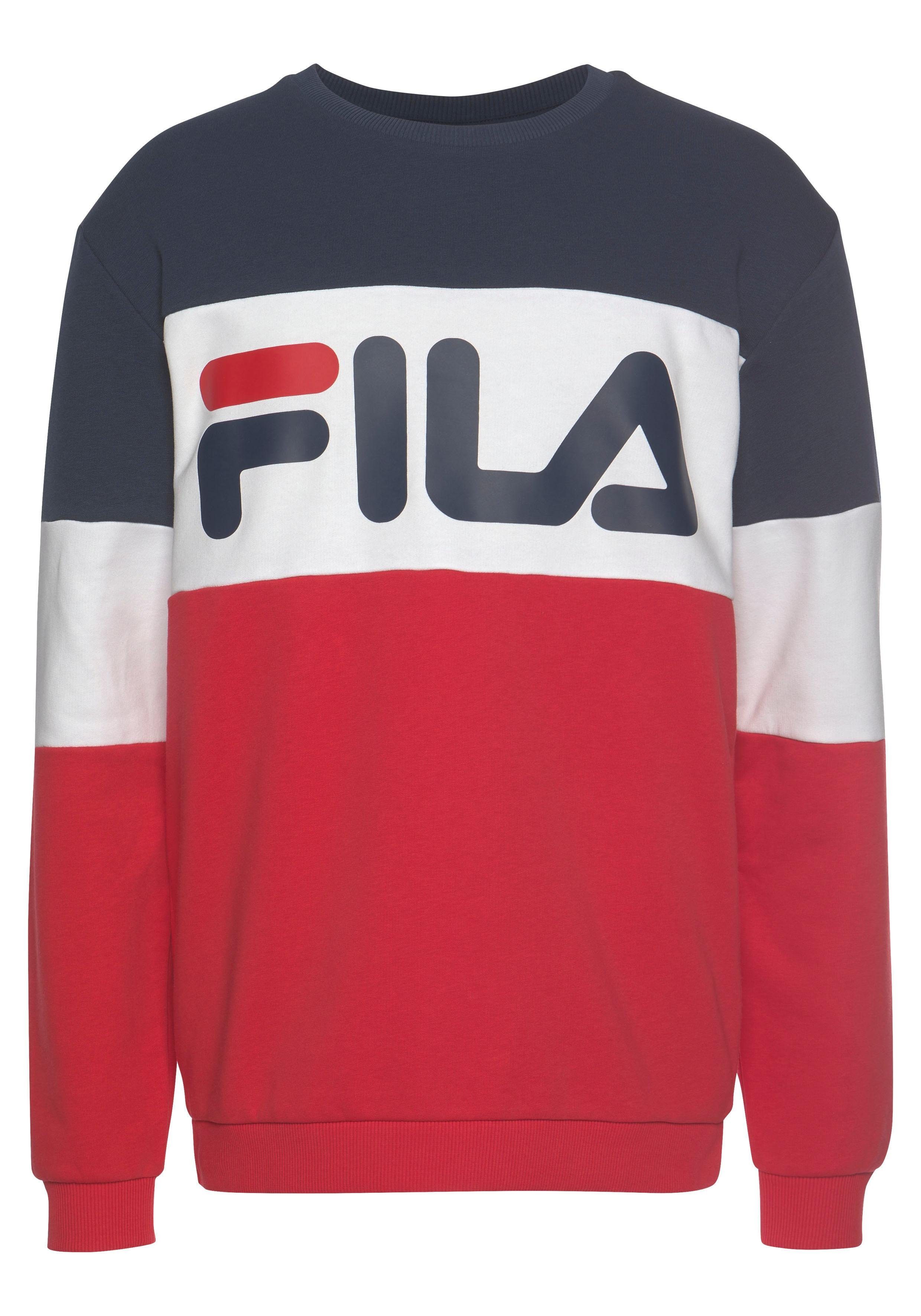 fila straight blocked crew sweatshirt