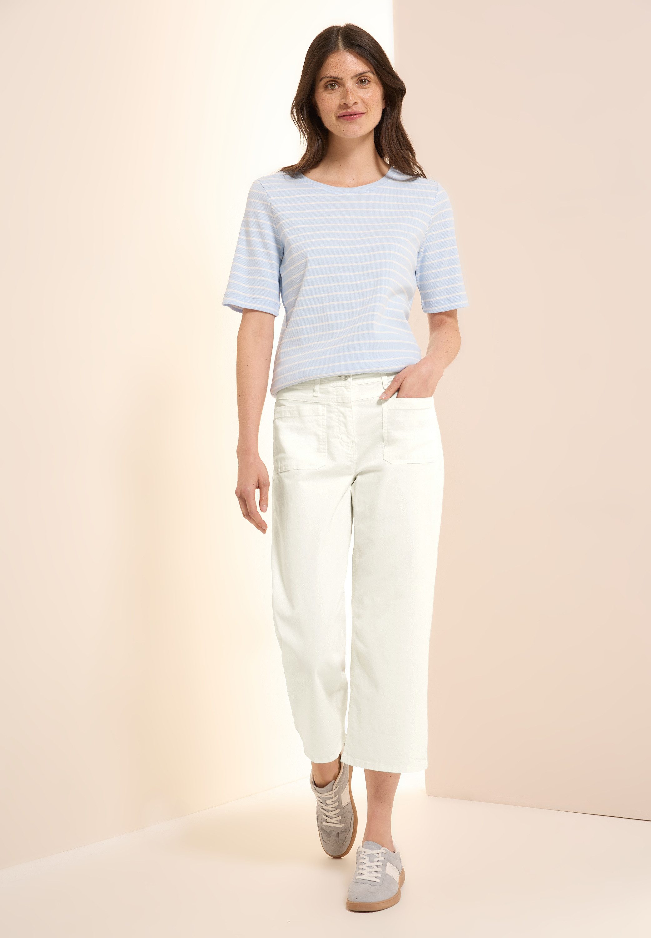 Cecil Wijde jeans Style Neele 3/4 lengte met stretch