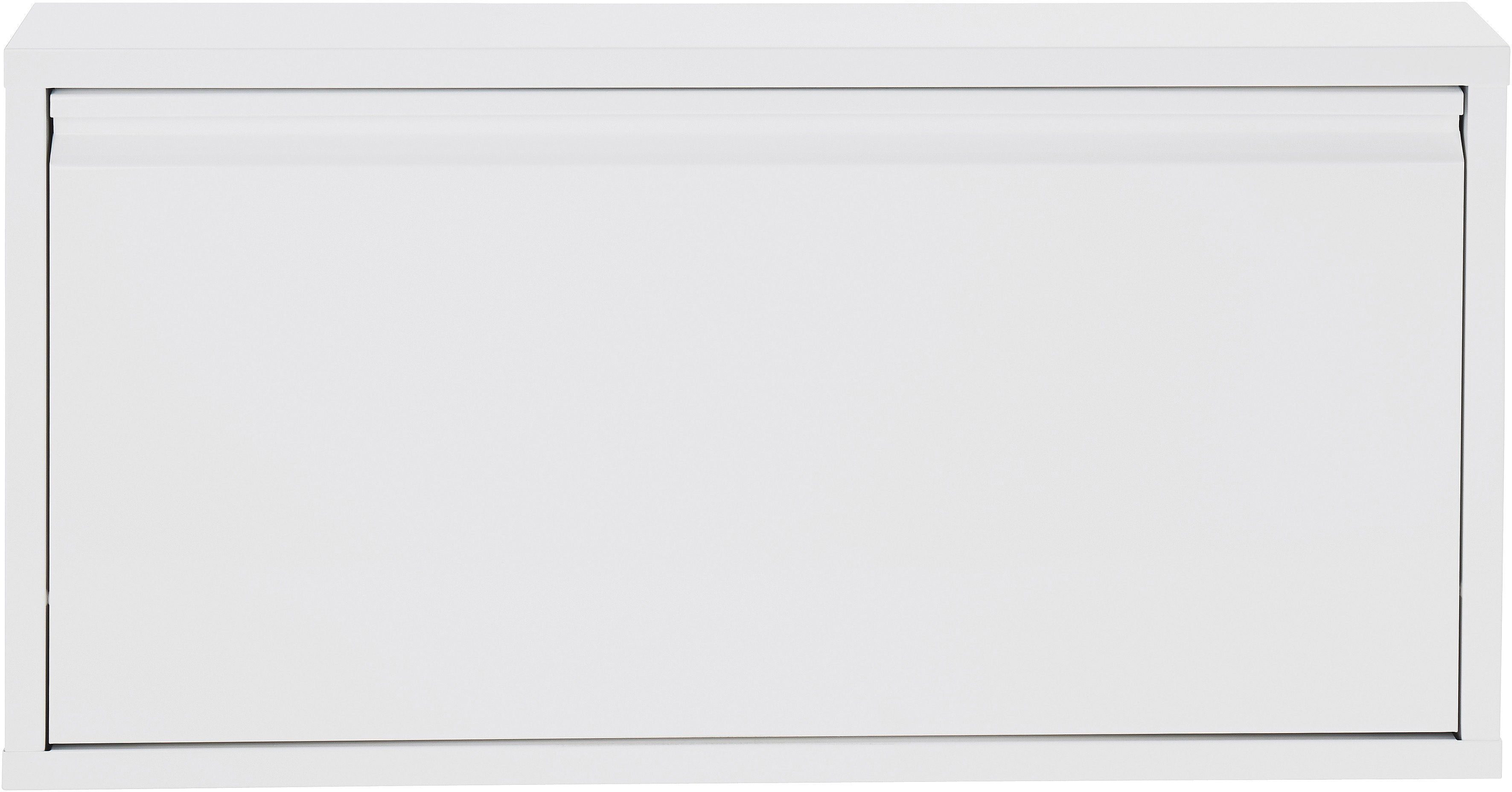 Schoenenkast Single met één klep, van gepoedercoat plaatstaal, breedte 75 cm