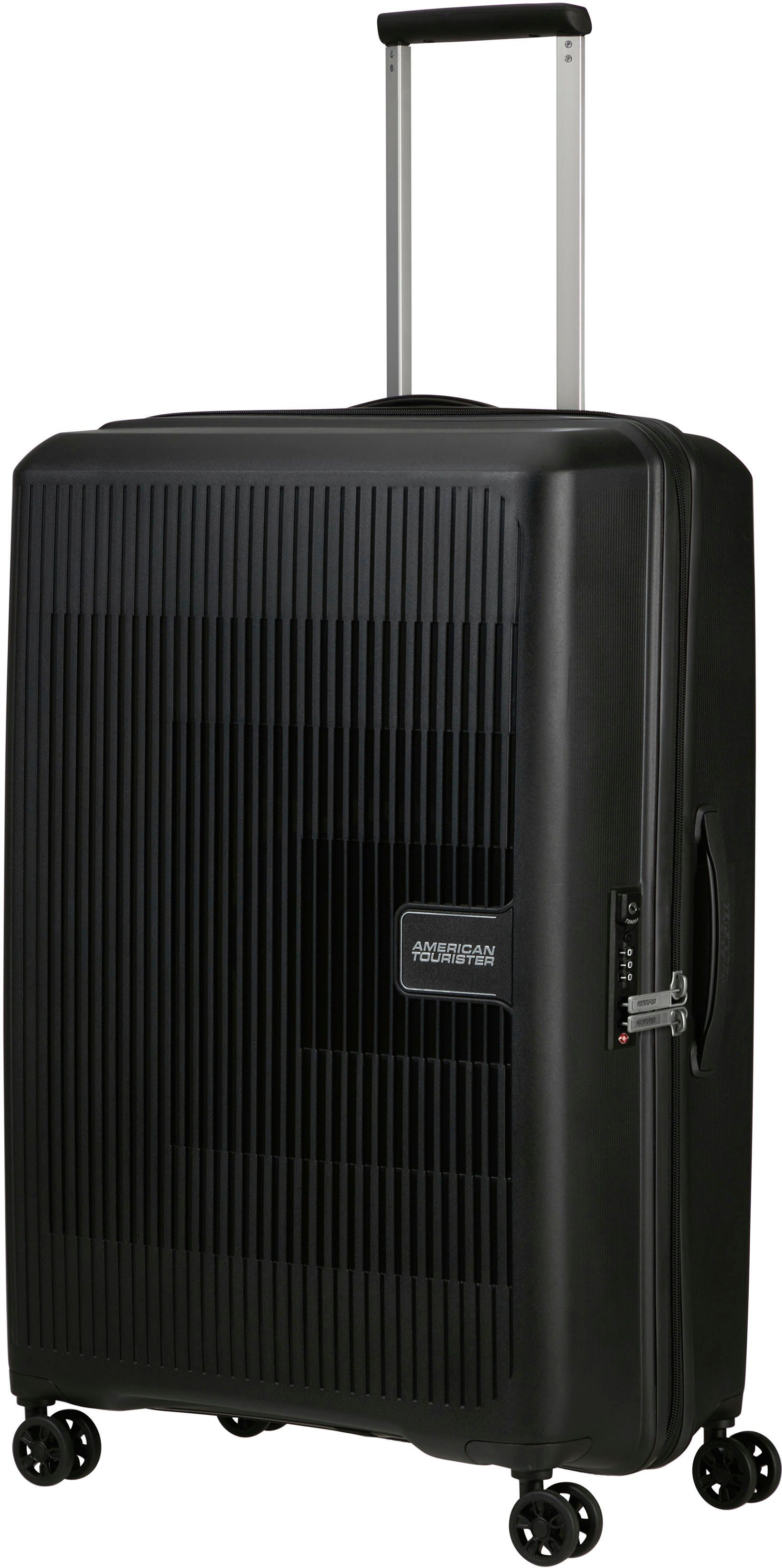 American Tourister Aerostep Spinner 77 Exp black Harde Koffer