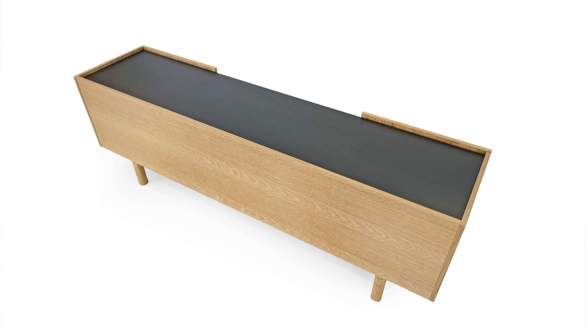 Woodman Dressoir PORTO Commode, decoratieve frezingen, met eikenhoutfineer, breedte 175 cm