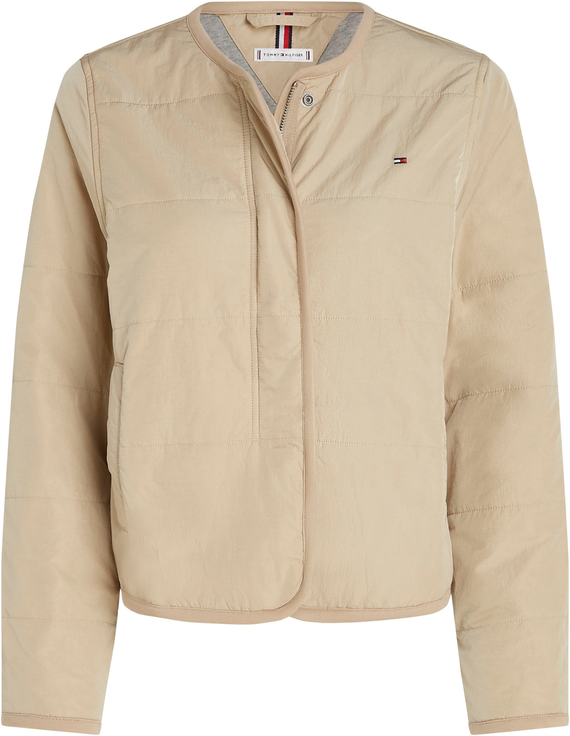 Tommy Hilfiger Gewatteerde jas JERSEY LINED JACKET met tommy jeans-merklabel