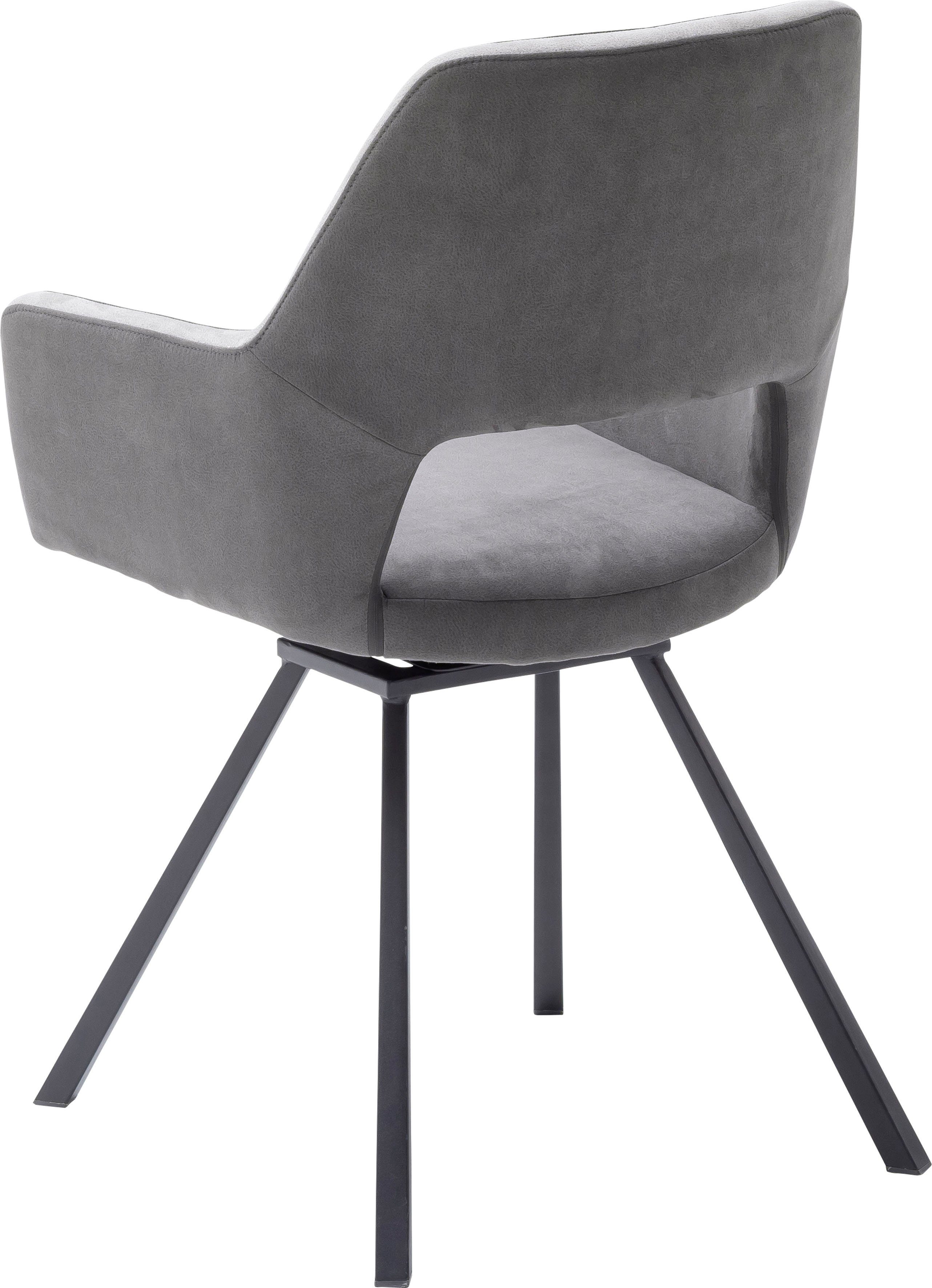 MCA furniture Eetkamerstoel Bayonne set van 2, stoel 180º draaibaar met nivellering, belastbaar tot 120 kg (set, 2 stuks)