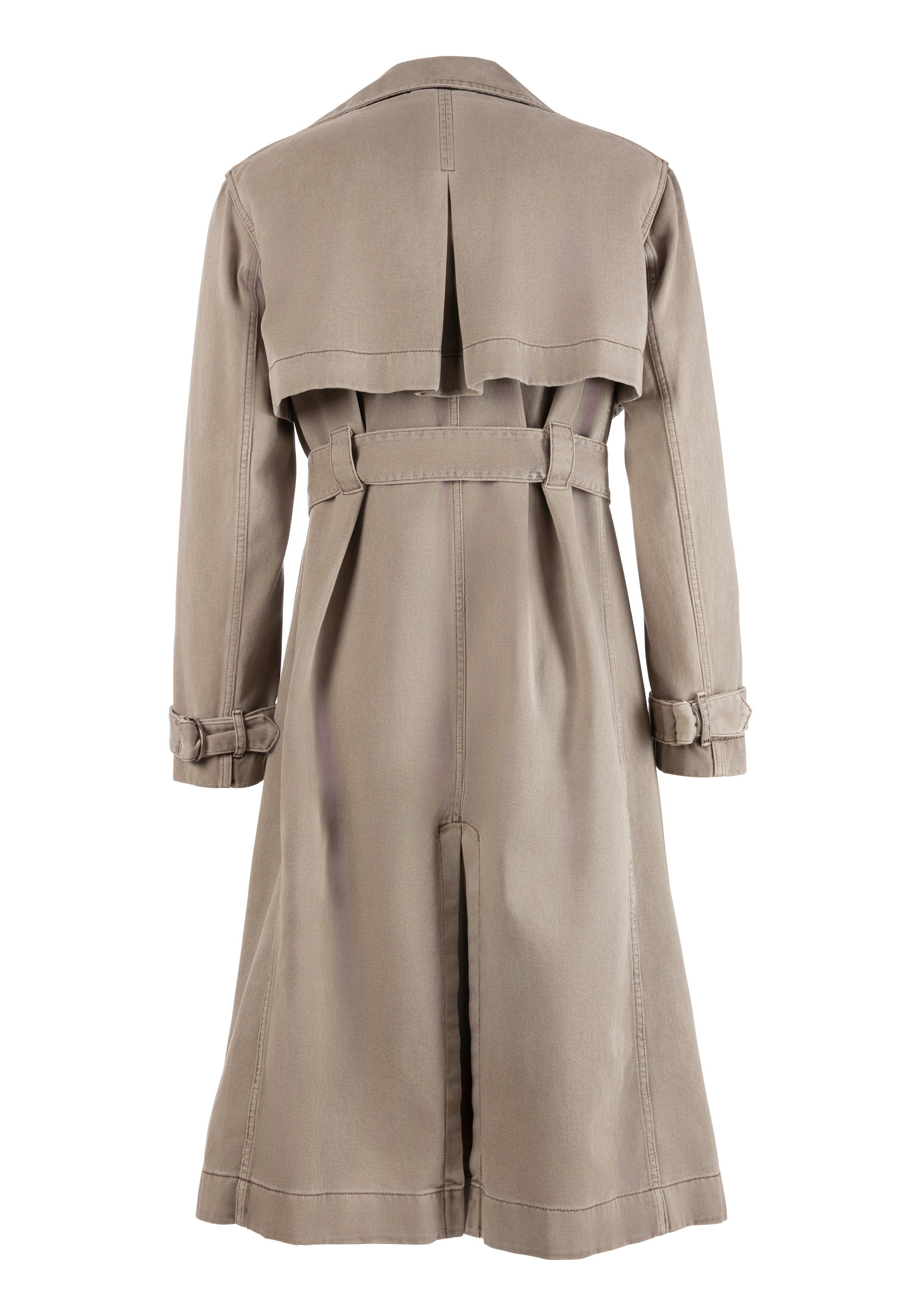 Boss Orange Trenchcoat Chenny Premium Damesmode (2-delig, Met een bindceintuur)