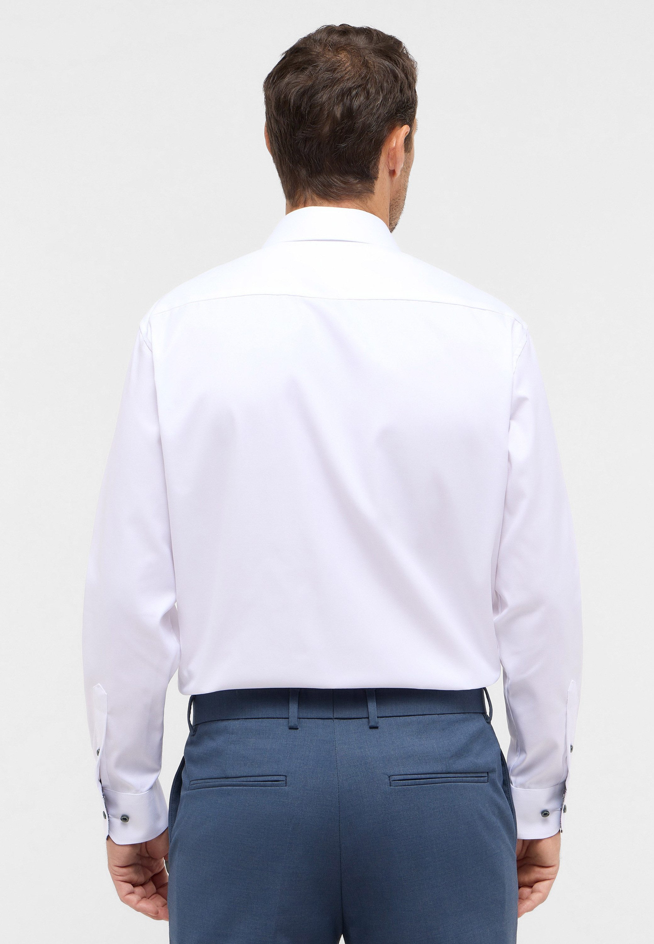 Eterna Overhemd met lange mouwen Comfort fit NON IRON (strijkvrij)