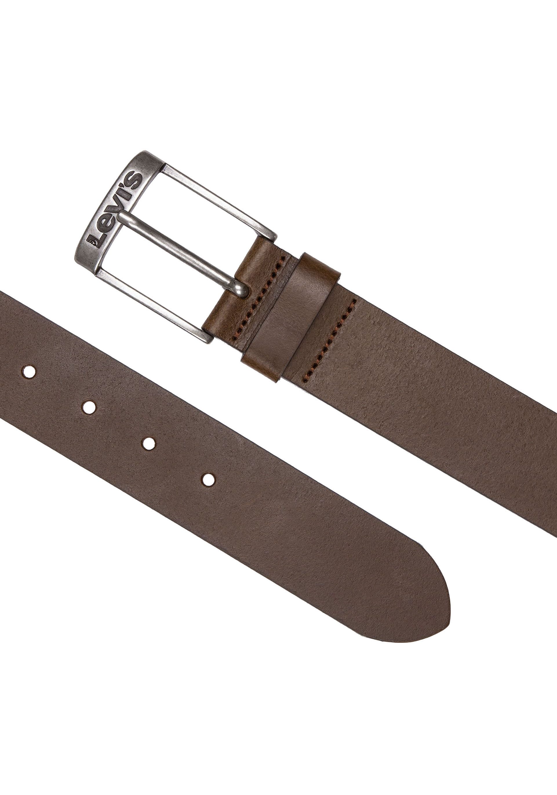 Levi's® Leren riem NEW DUNCAN met een gestempeld logo op de gesp