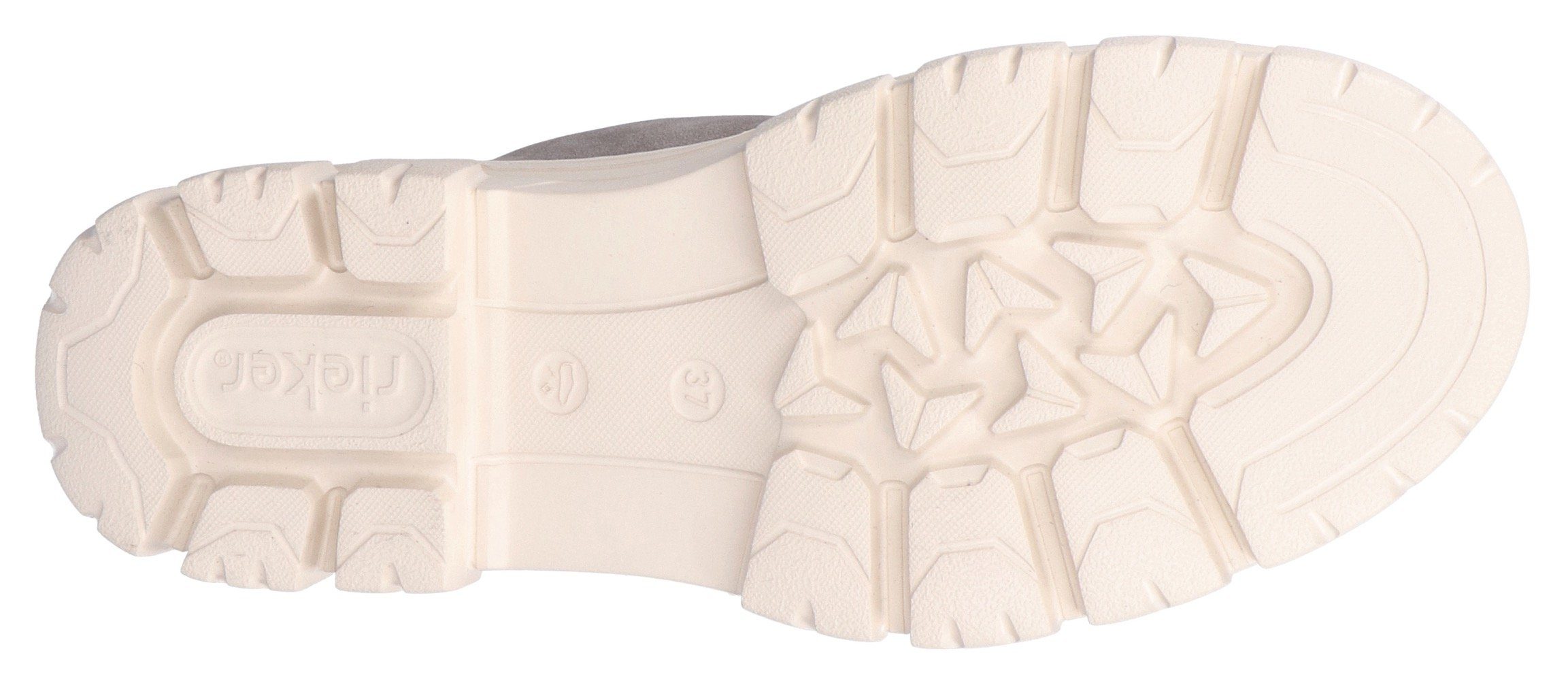 Rieker Winterlaarzen Plateauzolen, veterboots met ritssluiting aan de buitenkant