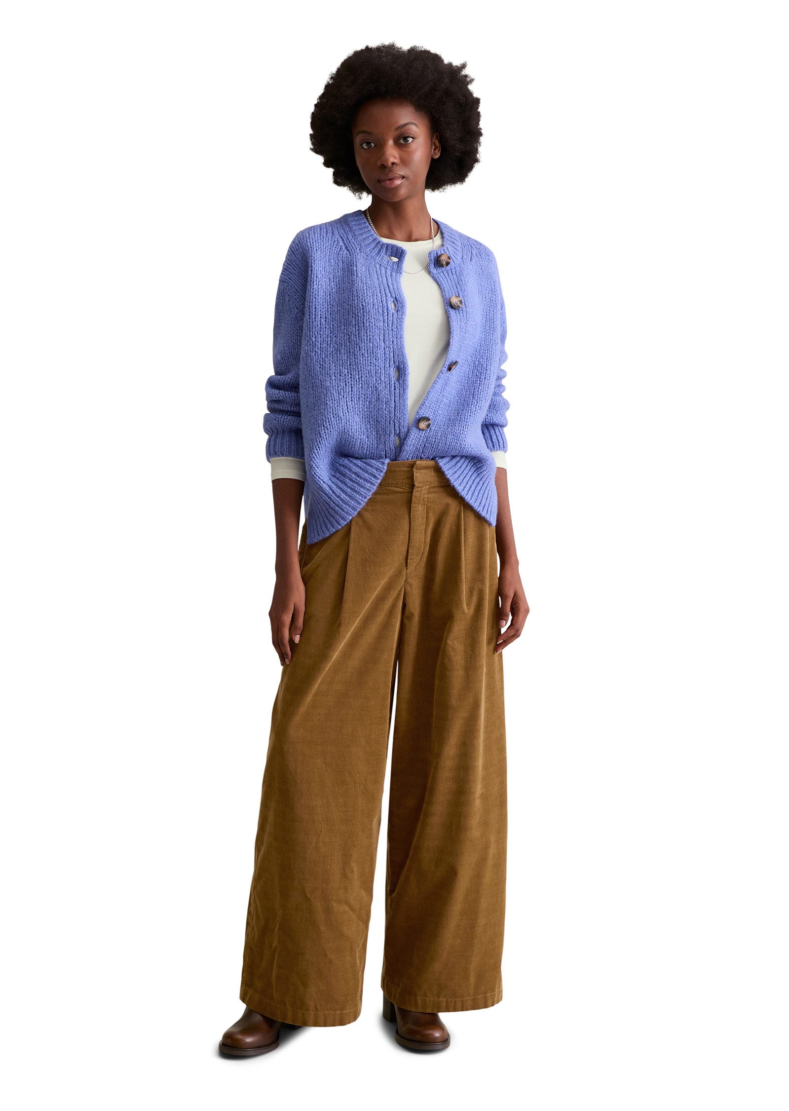 Marc O'Polo DENIM Cardigan RELAXED van knuffelige scheerwol-alpacawolmix