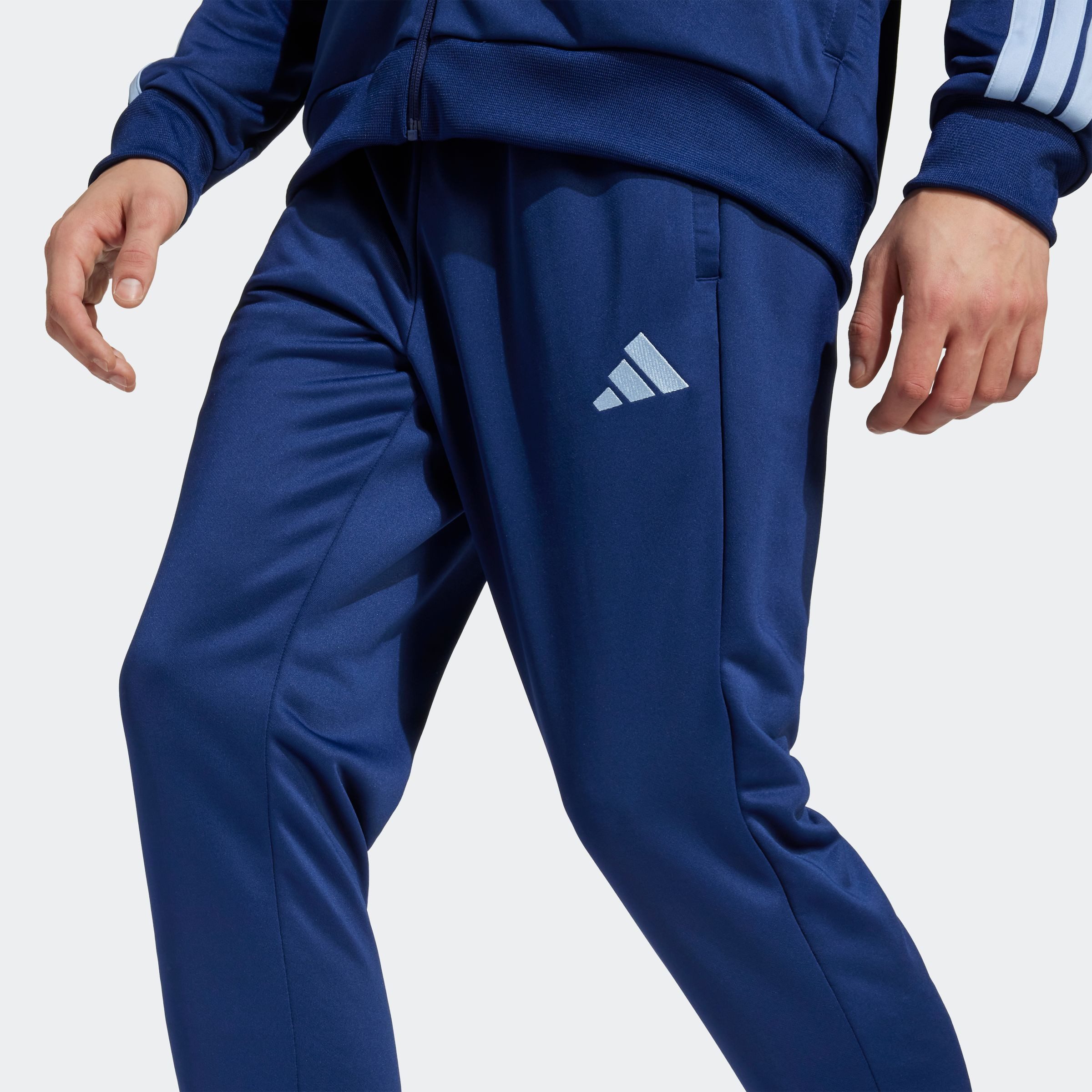 adidas Sportswear Trainingspak M 3S FT TT TS drie-strepen trainingspak van zacht french terry materiaal (2-delig)