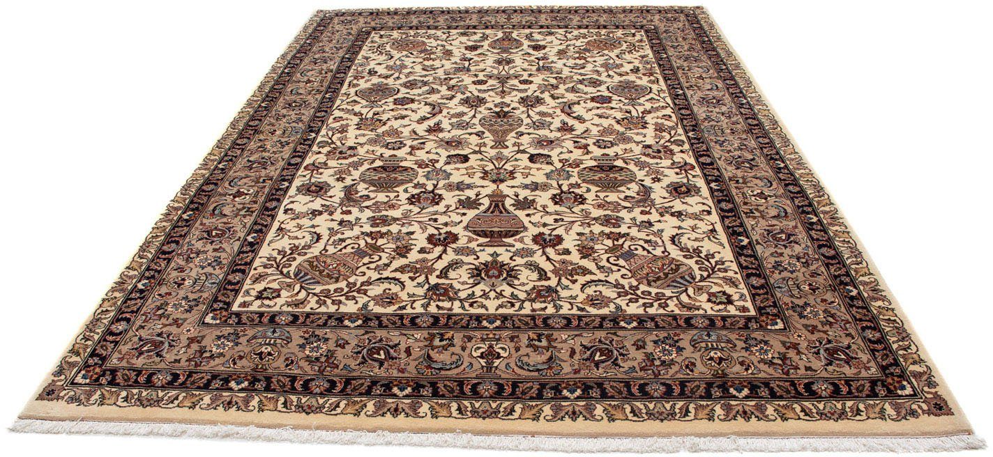 morgenland Wollen kleed Kaschmar bloemmotief beige 304 x 201 cm Uniek exemplaar met certificaat