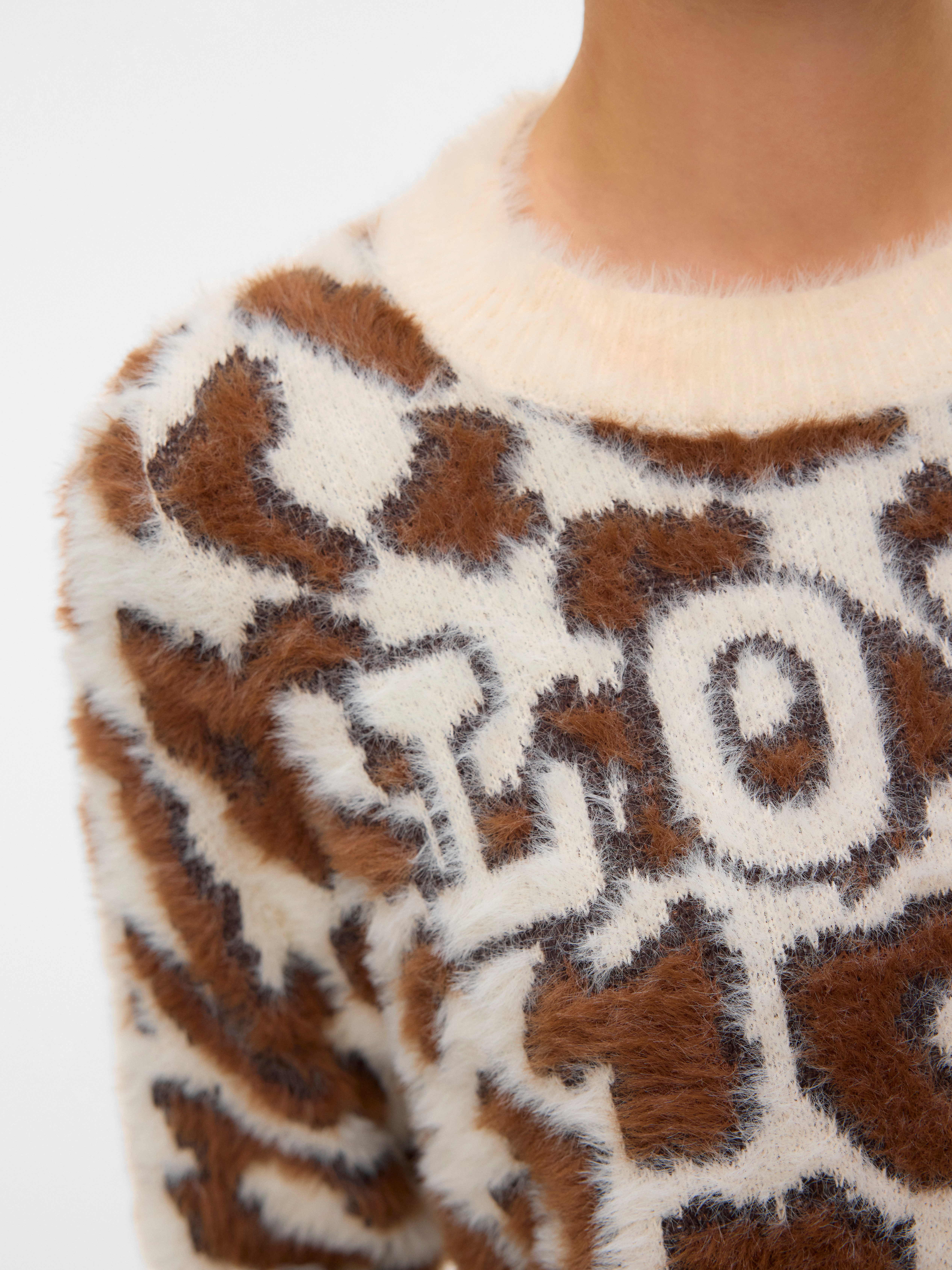 Vero Moda Gebreide trui VMJUNGLE LS O-NECK PULLOVER BOO