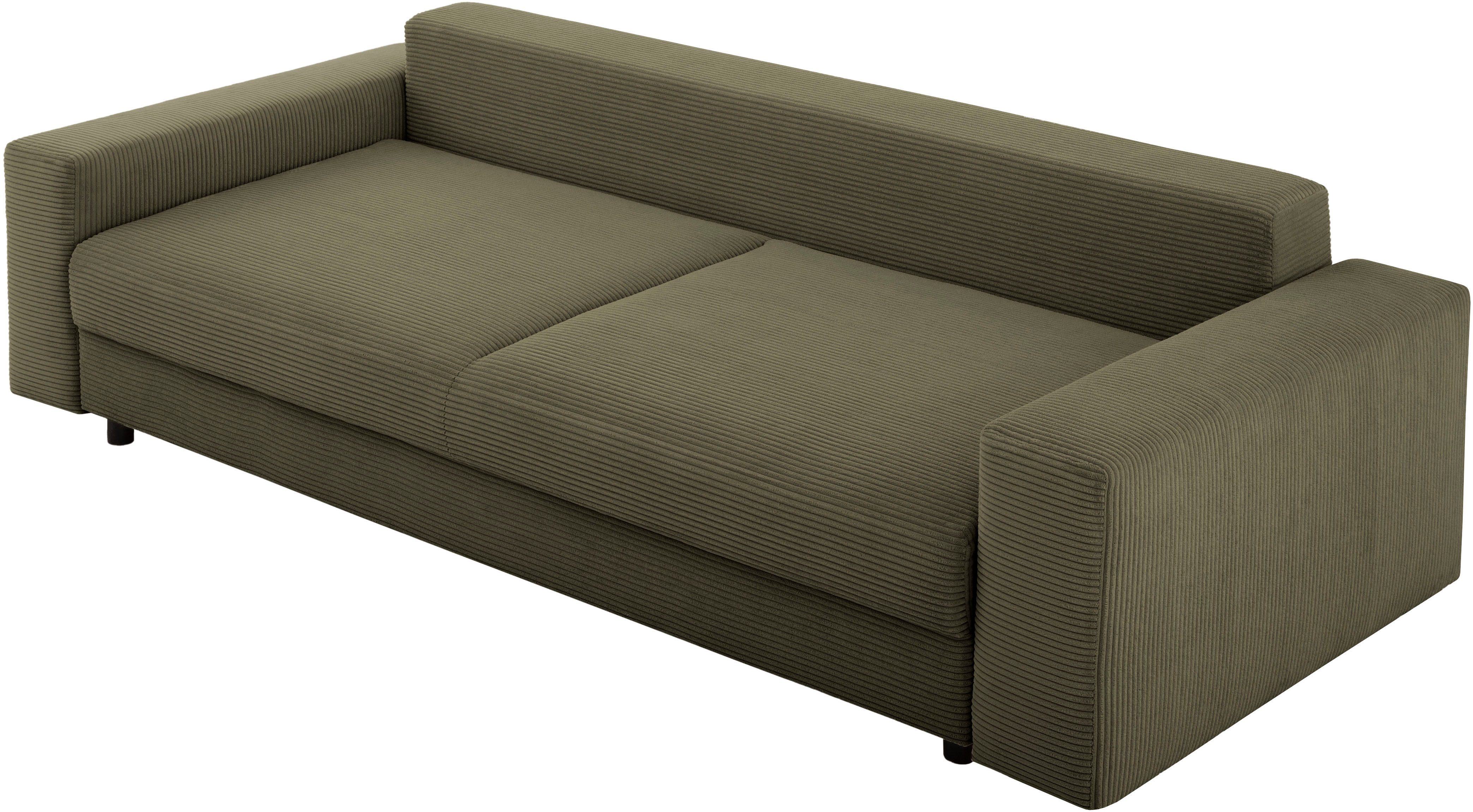 LeGer Home by Lena Gercke Slaapbank Imoga, kussen met slaapfunctie, 3-zits bank, bank met bedlade in moderne kleuren en stoffen, bedfunctie, ligoppervlak: 200x150 cm