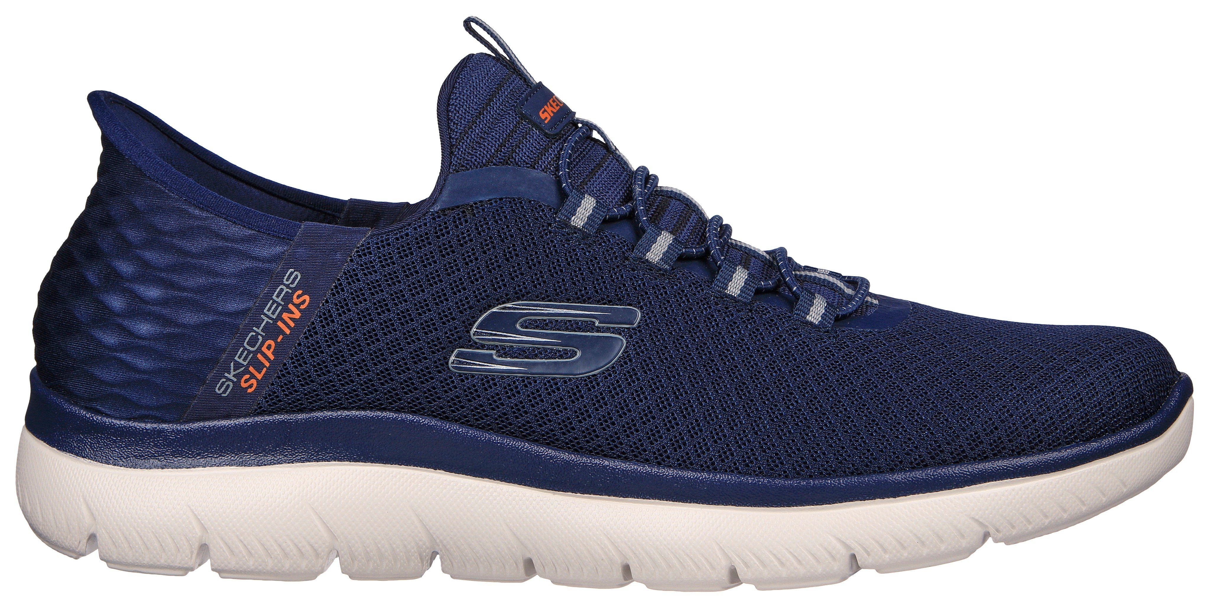 Skechers Slip-on sneakers SUMMITS-HIGH RANGE vrijetijdsschoen met slip-in hiel voor een gemakkelijke instap