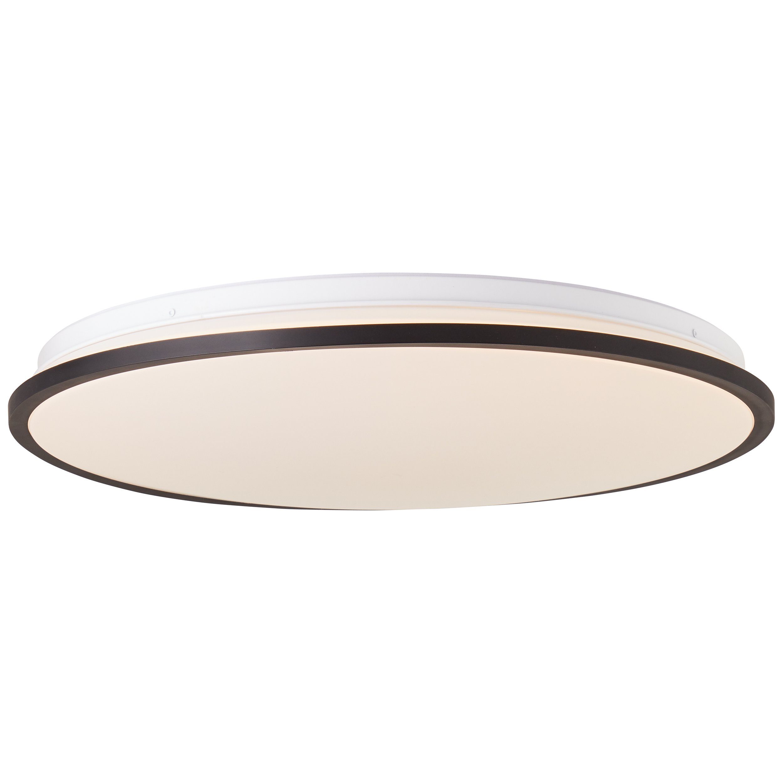 Brilliant Leuchten Led-plafondlamp Heida 3000 lm, ø 49 cm, metaal/kunststof, zwart