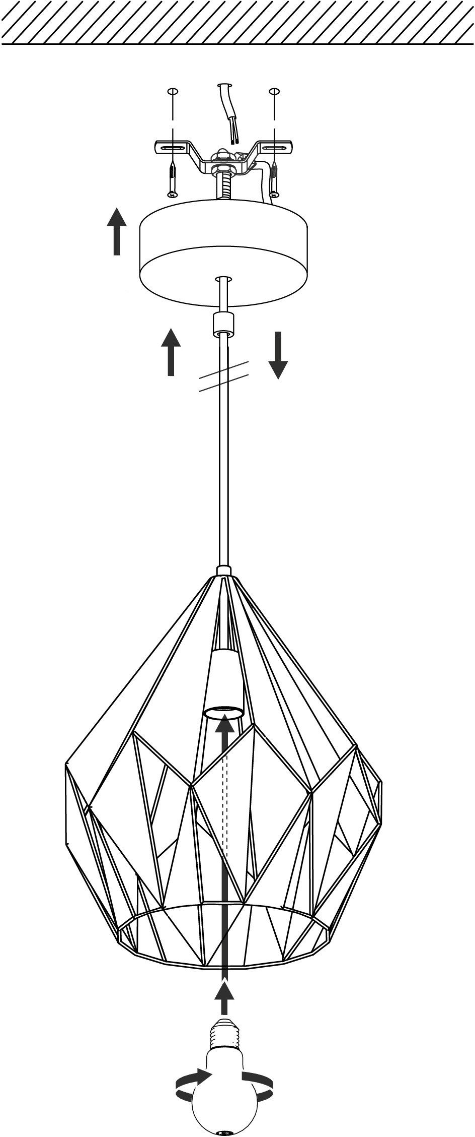EGLO Hanglamp CARLTON 1