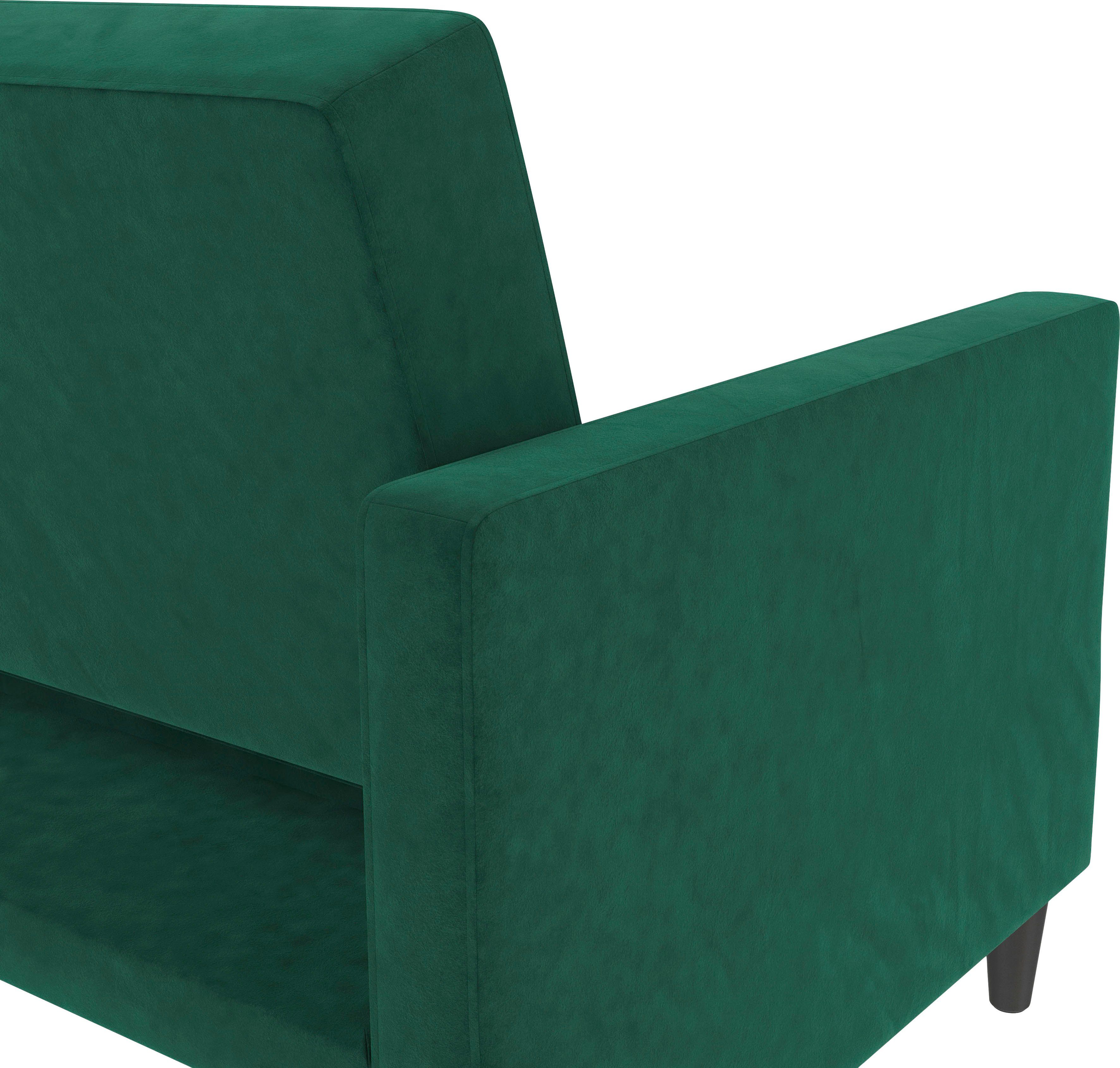 Dorel Home 3-zitsbank Hartford II Slaapfunctie, rugleuning 2-delig, 3-voudig verstelbaar, zithoogte 43 cm