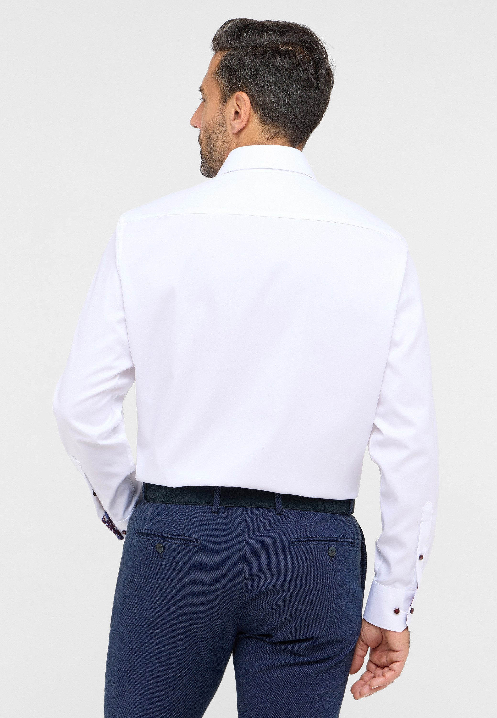 Eterna Overhemd met lange mouwen Comfort fit NON IRON (strijkvrij)