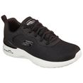 skechers sneakers skech-air dynamight-radiant choice met stijlvolle contrastdetails zwart