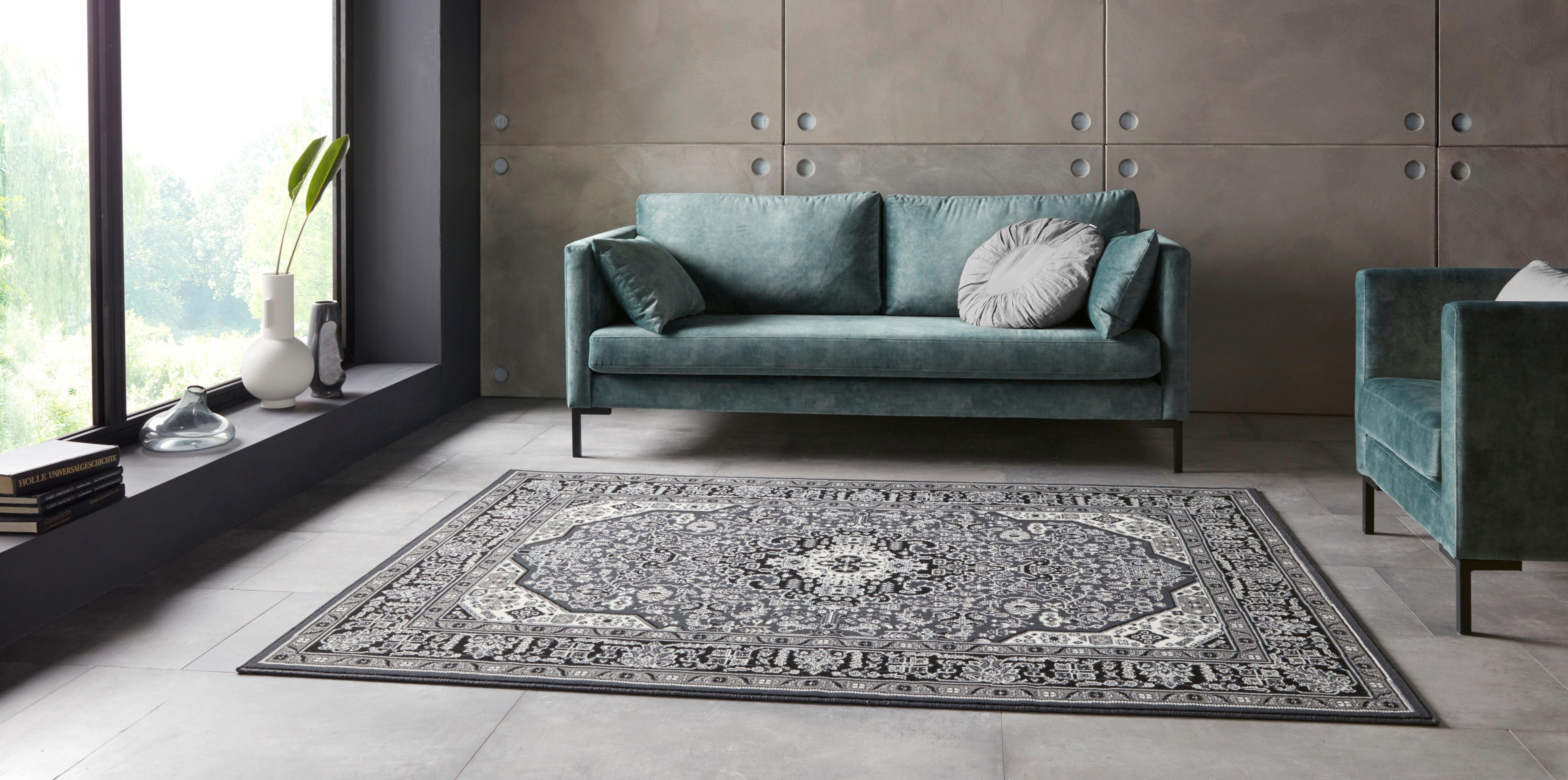NOURISTAN Vloerkleed Skazar Isfahan Kortpolig, orient, loper, vintage, eetkamer, woonkamer, gang