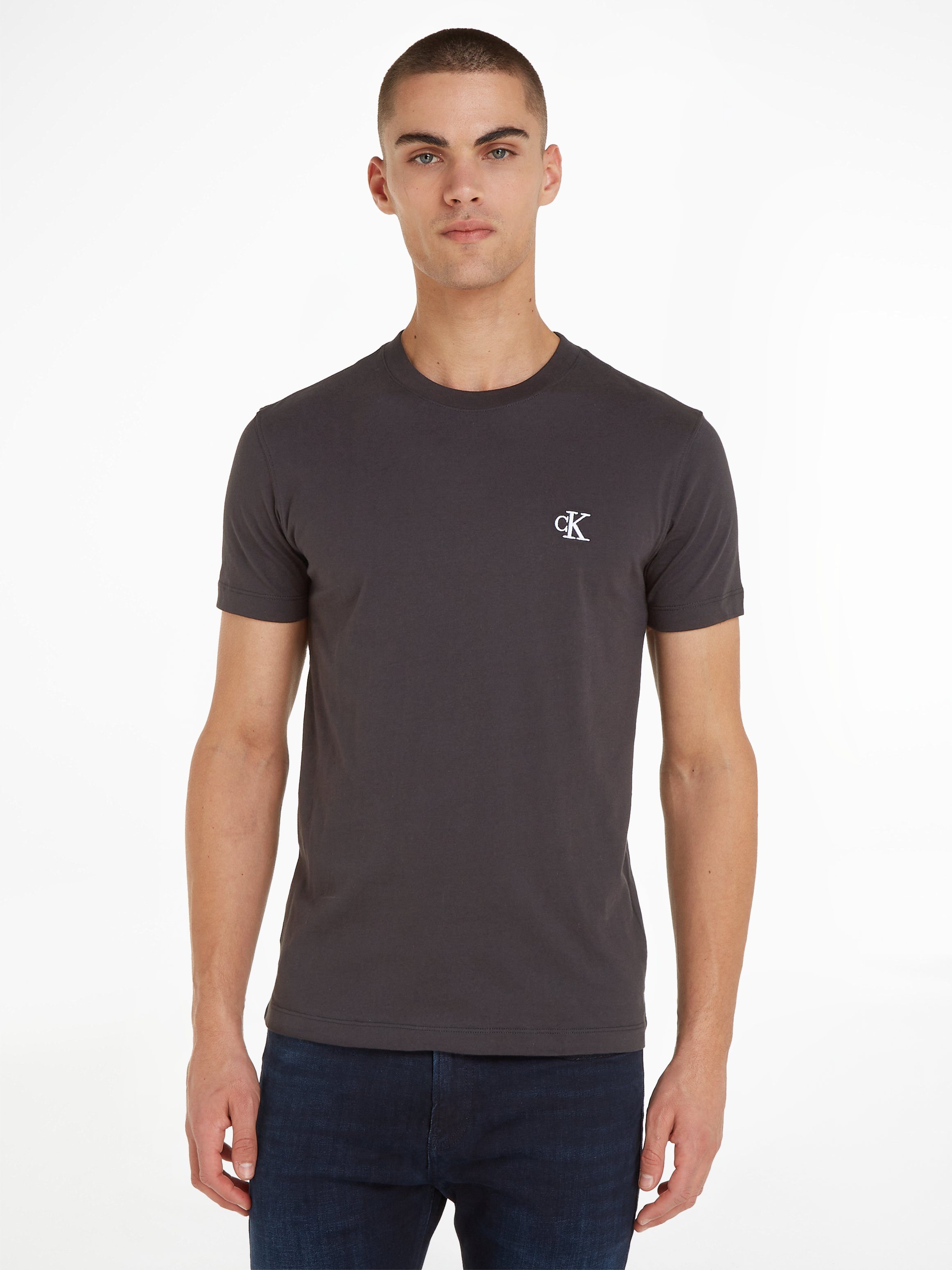 CALVIN KLEIN JEANS T-shirt met logo zwart