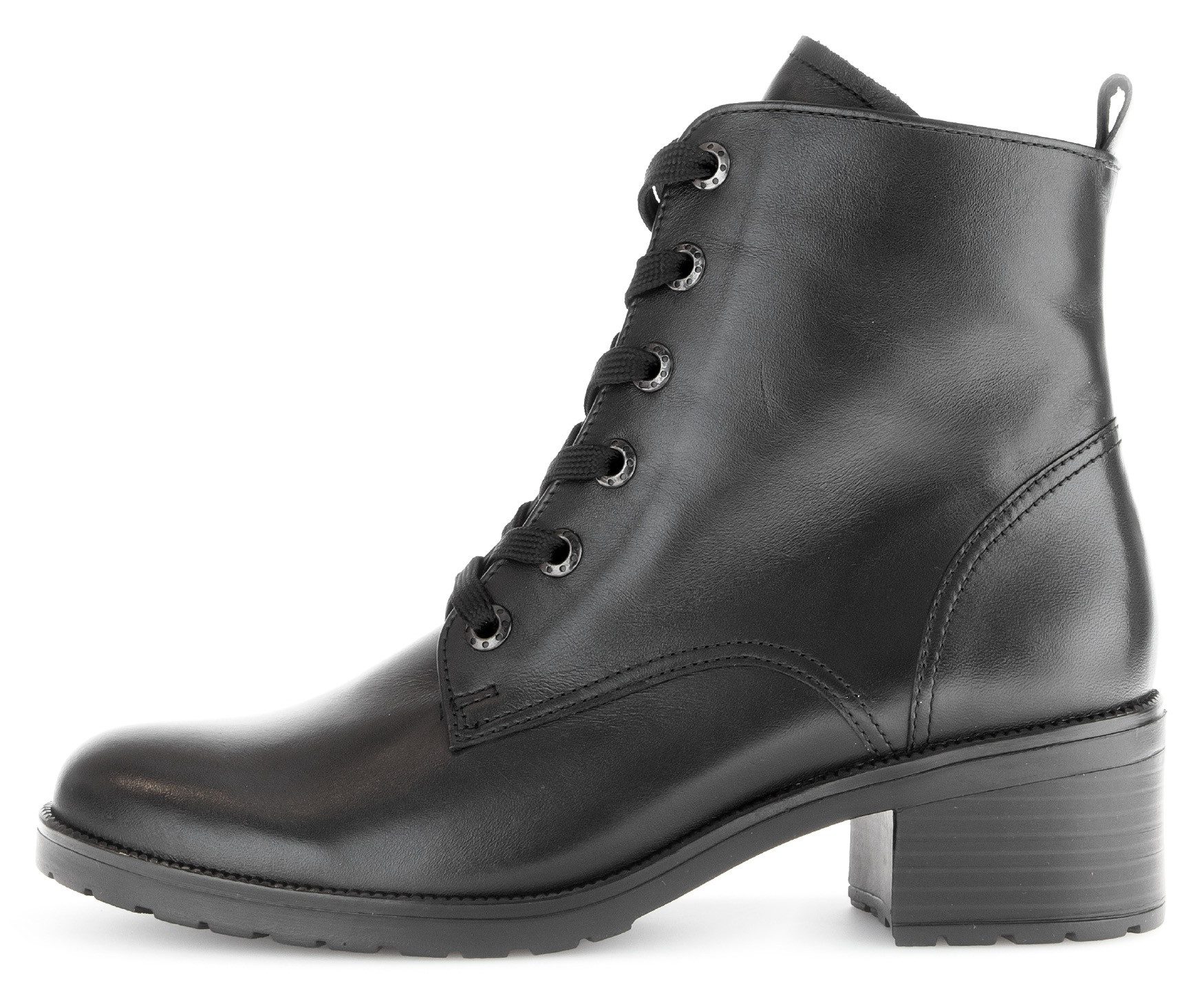 Gabor Veterlaarsjes Tunis blokhak, veterschoenen, comfort schoen met aantrekloop, g-breedte