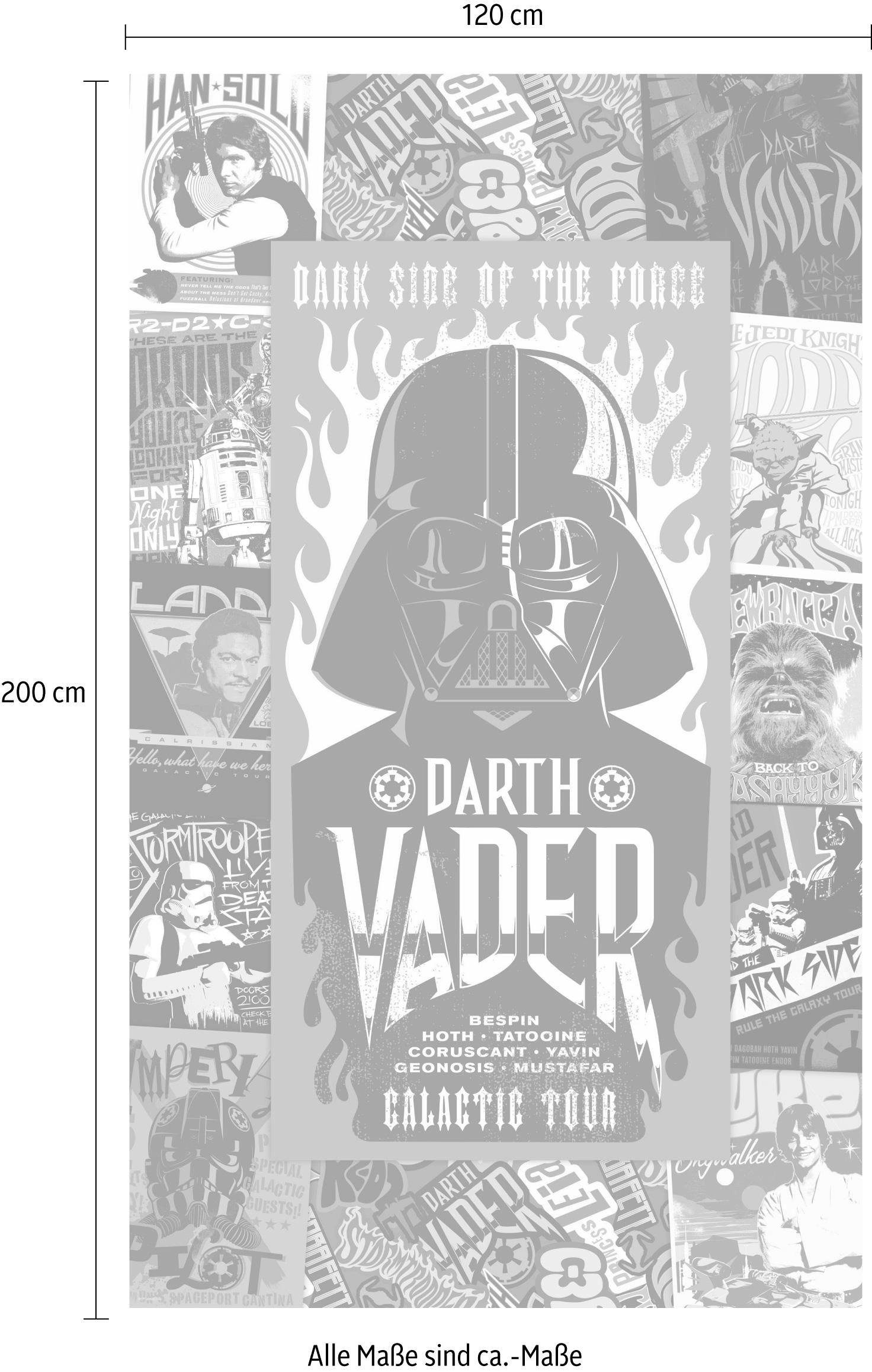 Komar Vliesbehang Digitale print vlies - Star Wars Rock on Posters - Afmeting 120 x 200 cm (1 stuk)