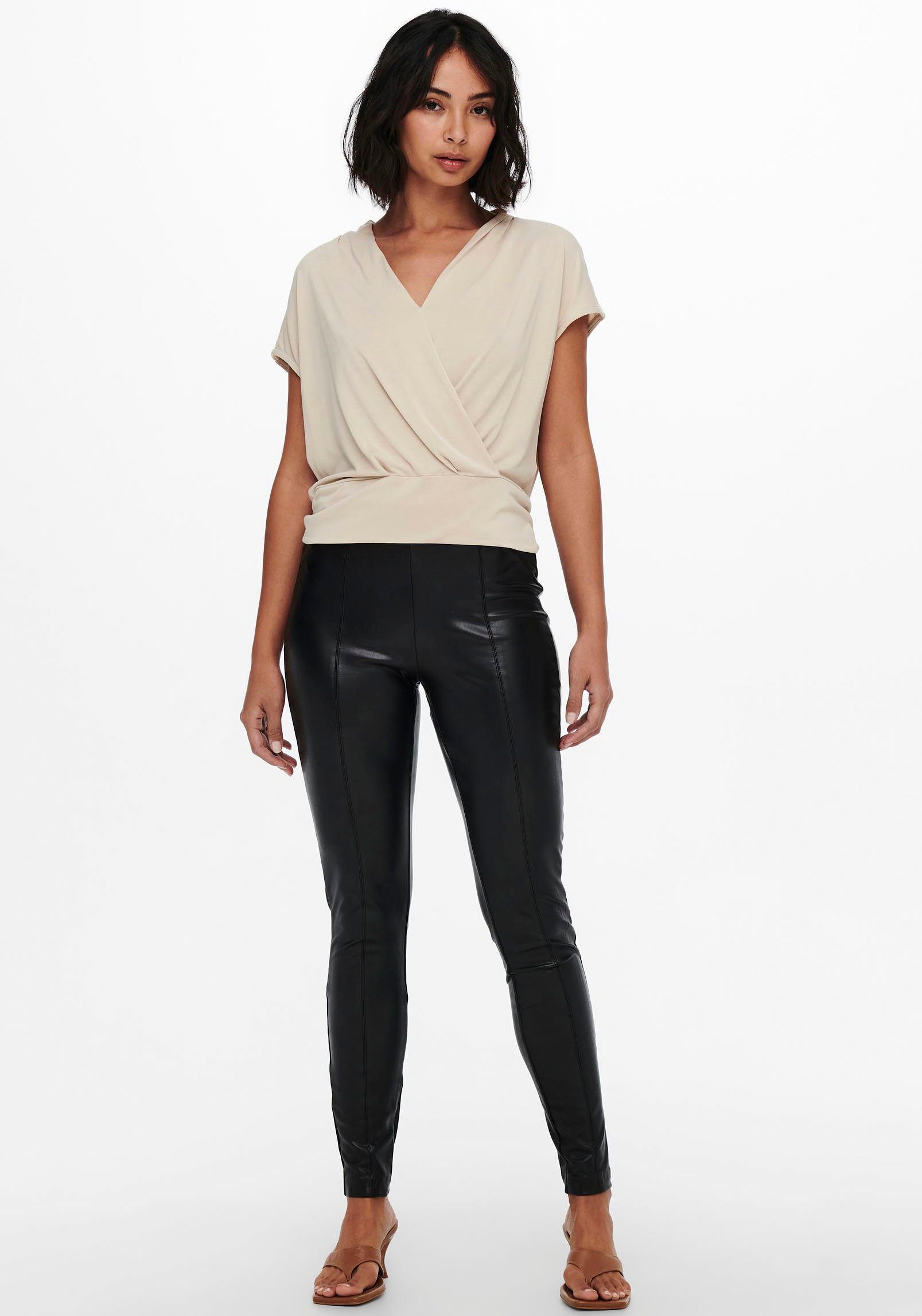 Only Imitatieleren broek ONLJESSIE FAUX LEATHER LEGGING OTW NOOS