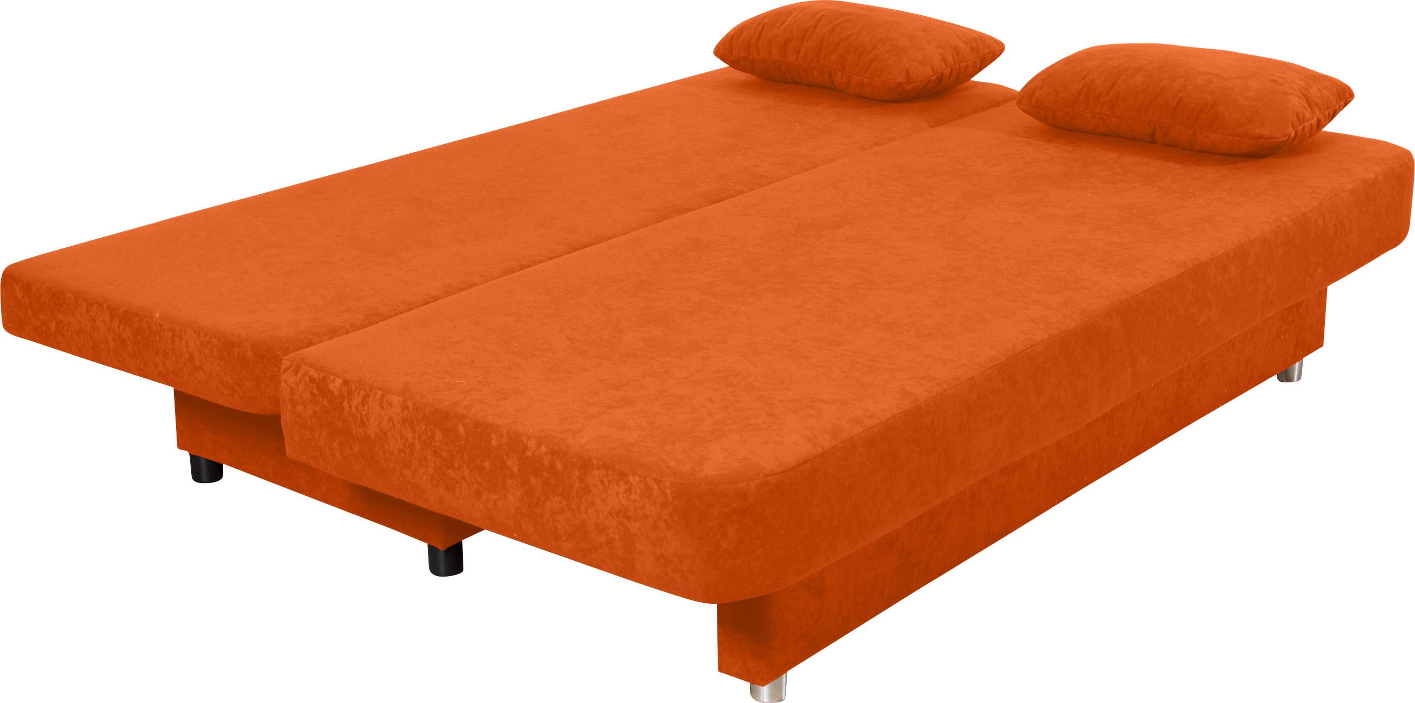COLLECTION AB Slaapbank ULLA inclusief bedfunctie en opbergruimte Slaapbank, bedfunctie, bedlade, incl. rugkussens, armleuningkussens