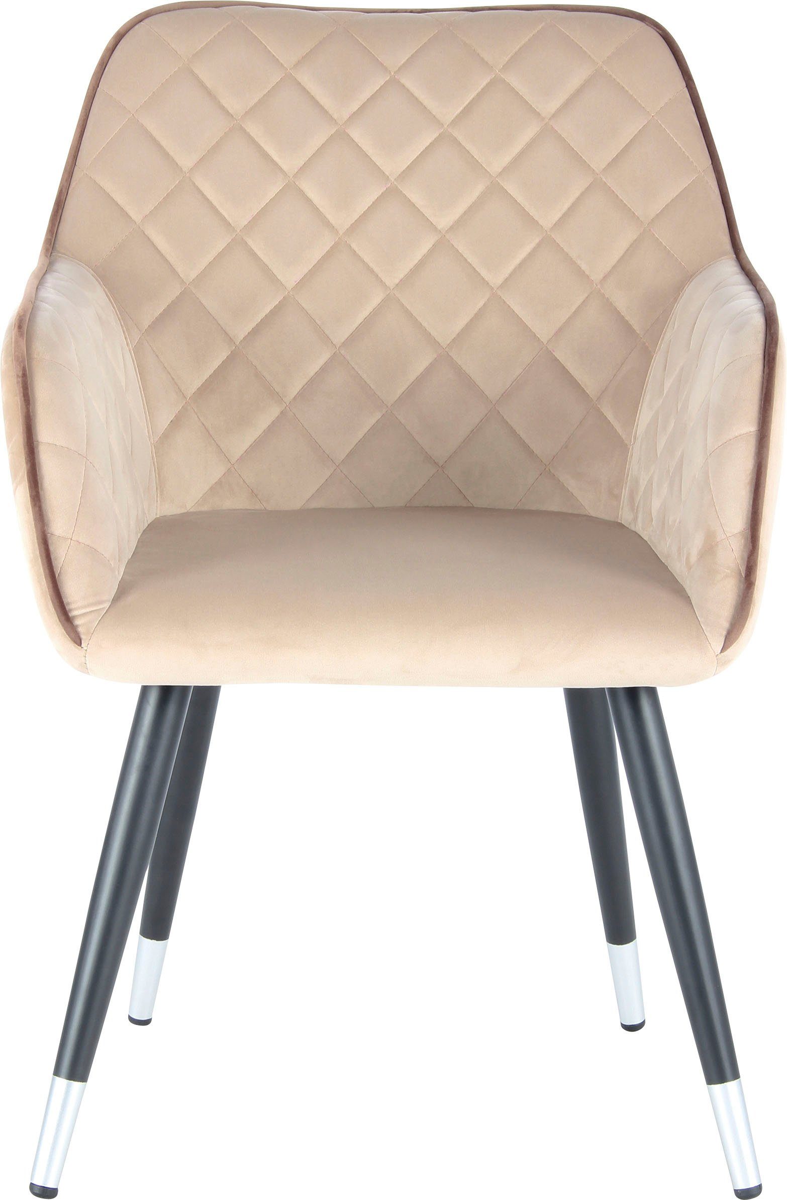 Kayoom Stoel Amino 525, stijlvolle designstoel, elegante uitstraling fluweelzachte bekleding, elegant, glamoureus, elegante uitstraling (1 stuk)