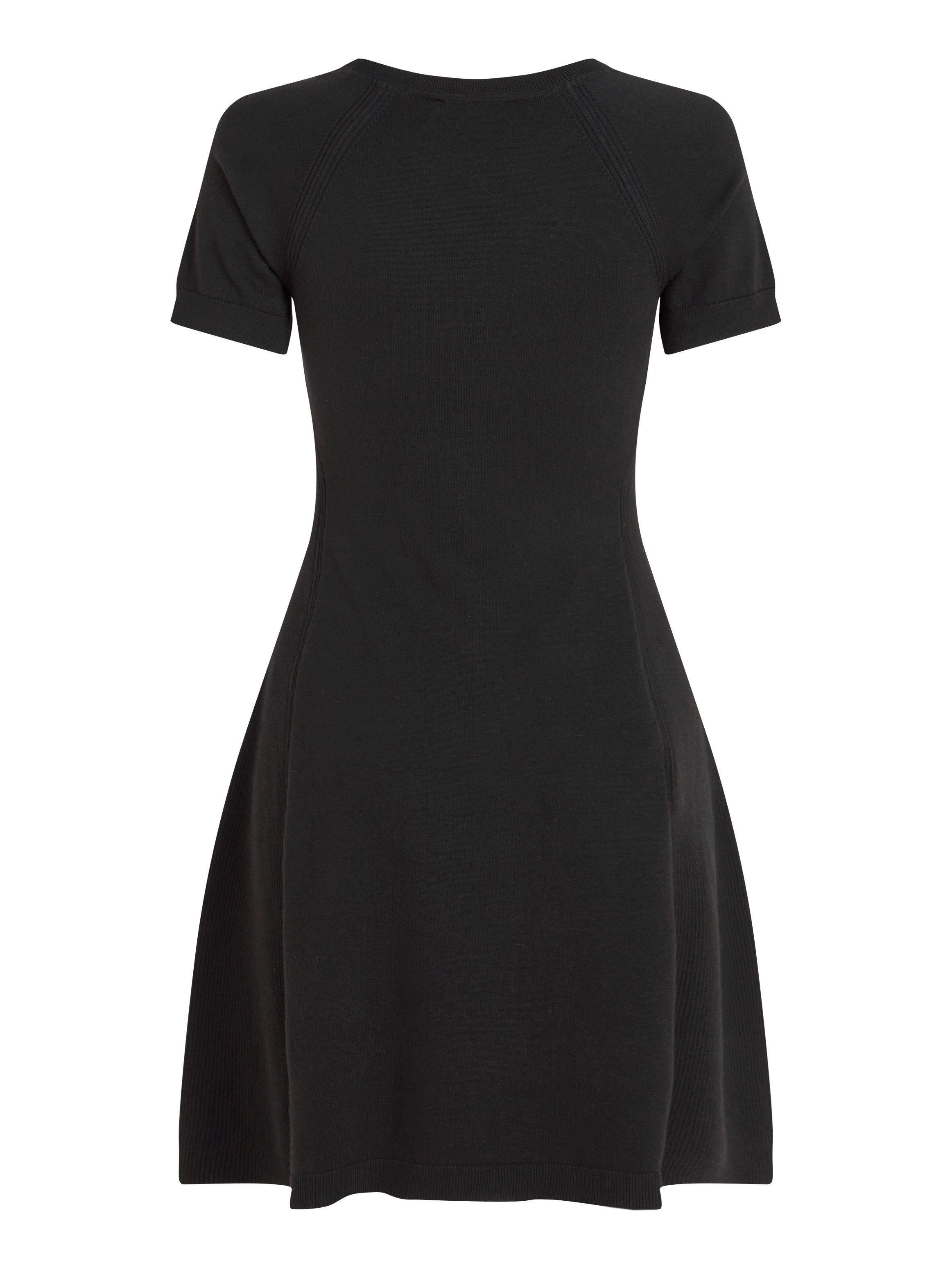 Tommy Hilfiger Jerseyjurk CO JERSEY STITCH F&F DRESS met logoborduursel op borsthoogte