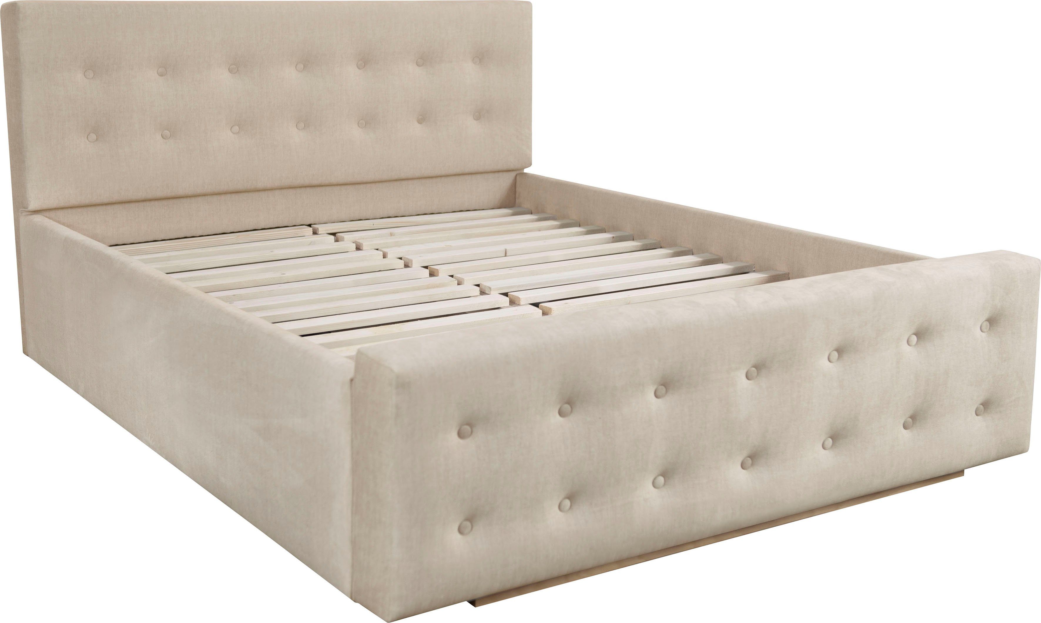 Home affaire Gestoffeerd bed Vaine in 5 breedten, ook in lengte 220 cm, incl. lattenrol