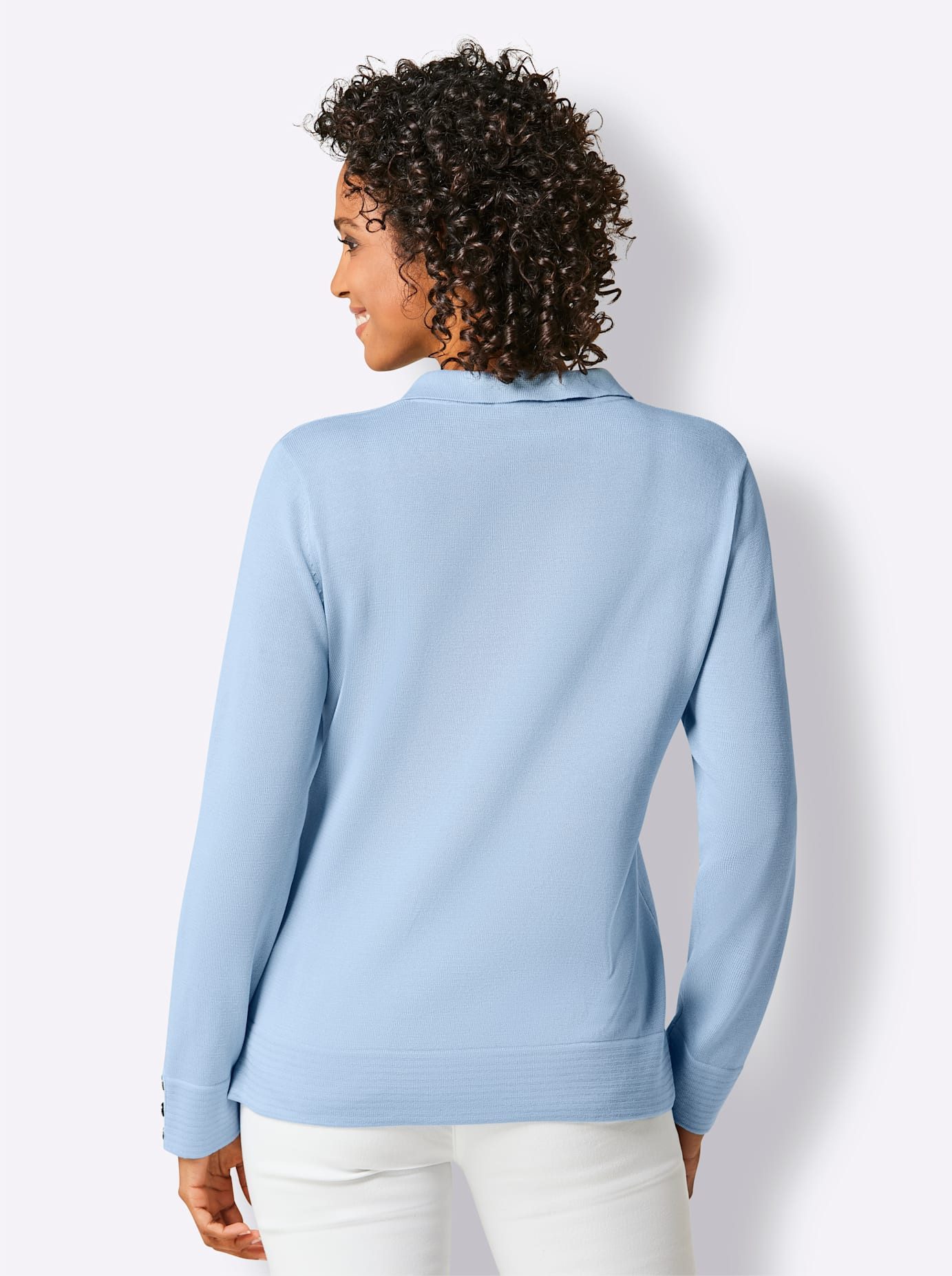 CREATION L PREMIUM Trui met polokraag Katoenen trui