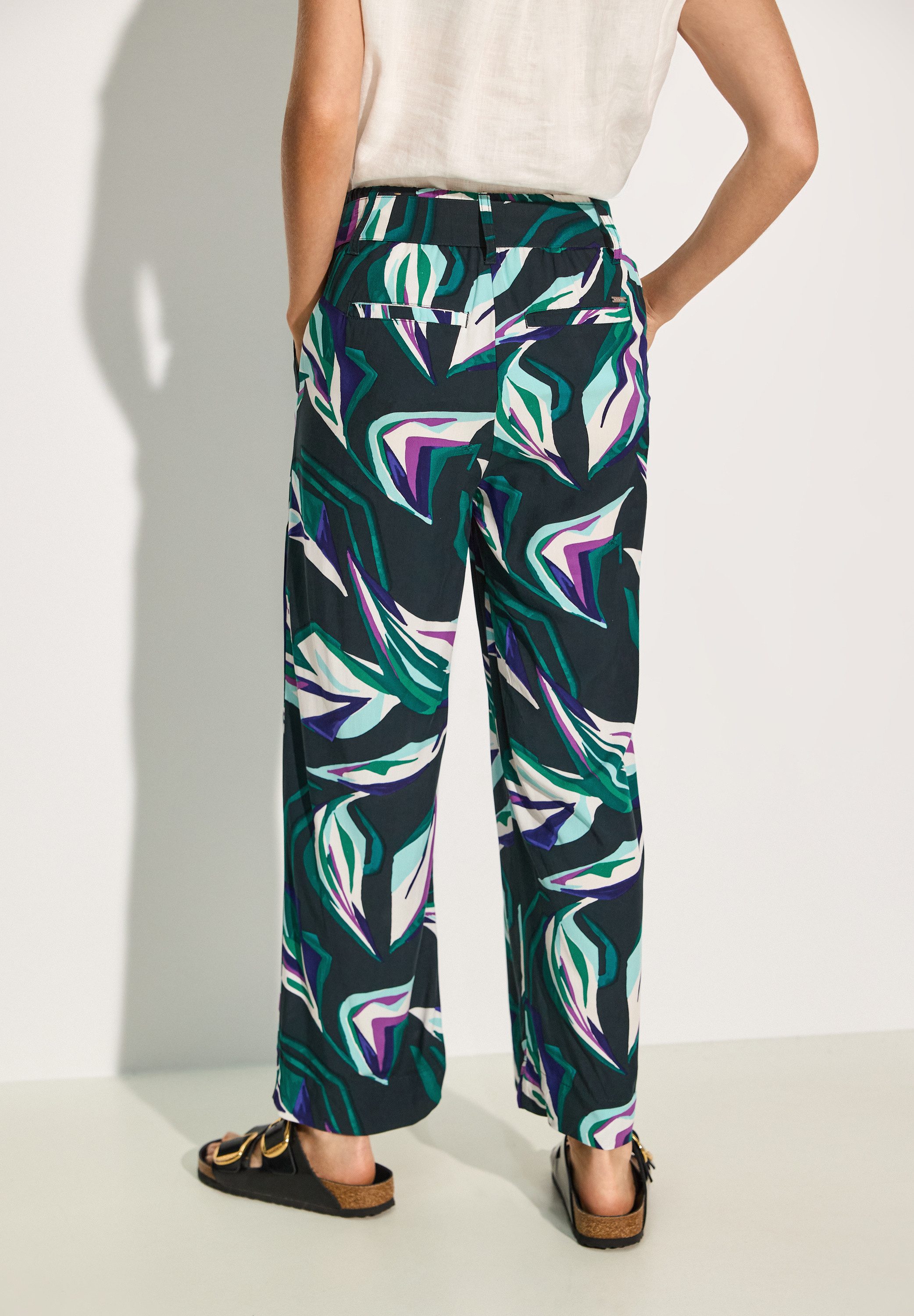 Cecil Stoffen broek Style Neele (Met een bindceintuur)