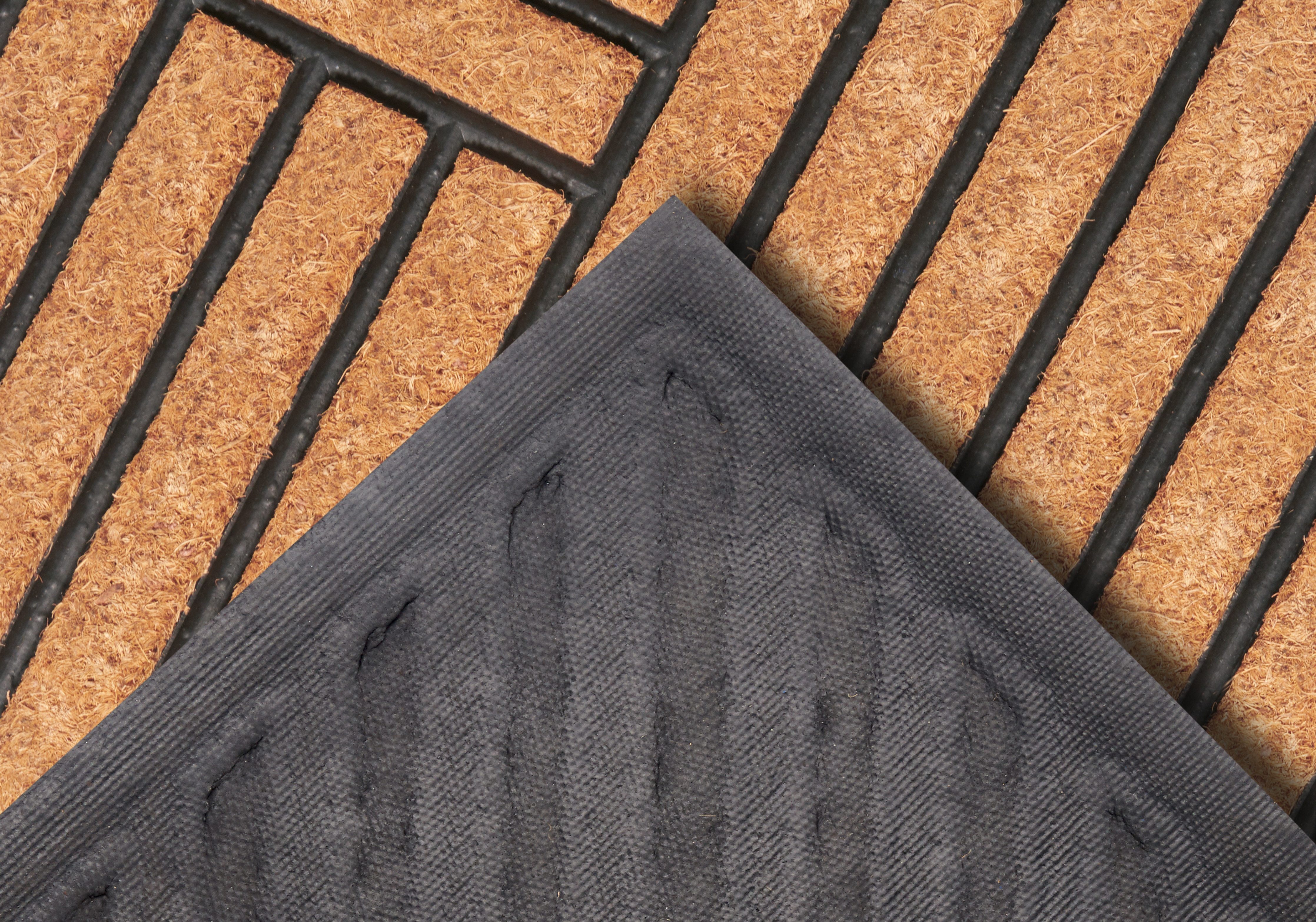 HANSE Home Mat Mix Mats Gummi Kokos Crossings, deurmat Slijtvast, onderhoudsvriendelijk, robuust, weerbestendig, UV-bestendig